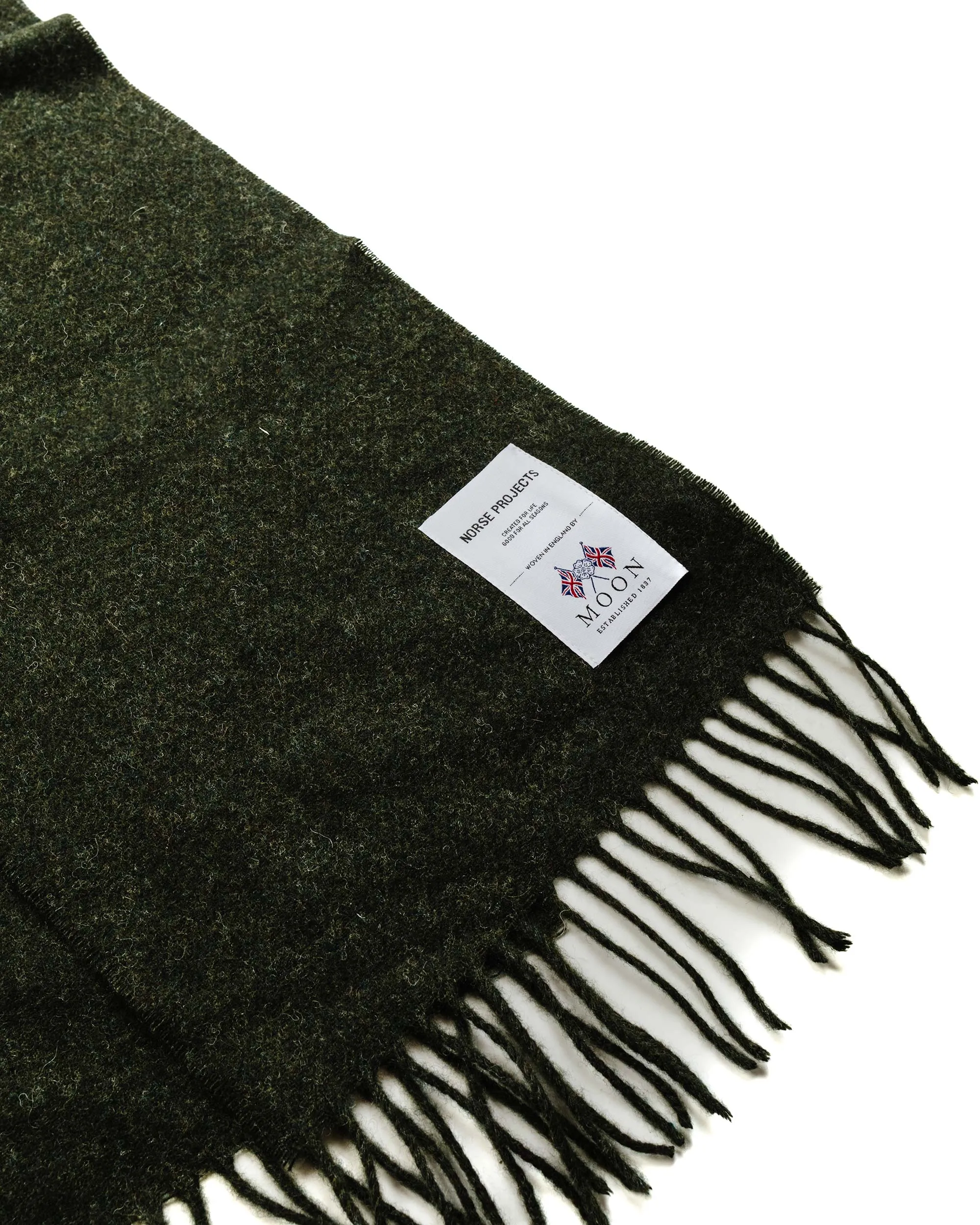 Norse Projects Moon Lambswool Scarf Beech Green sold by Lost & Found product image thumbnail 2