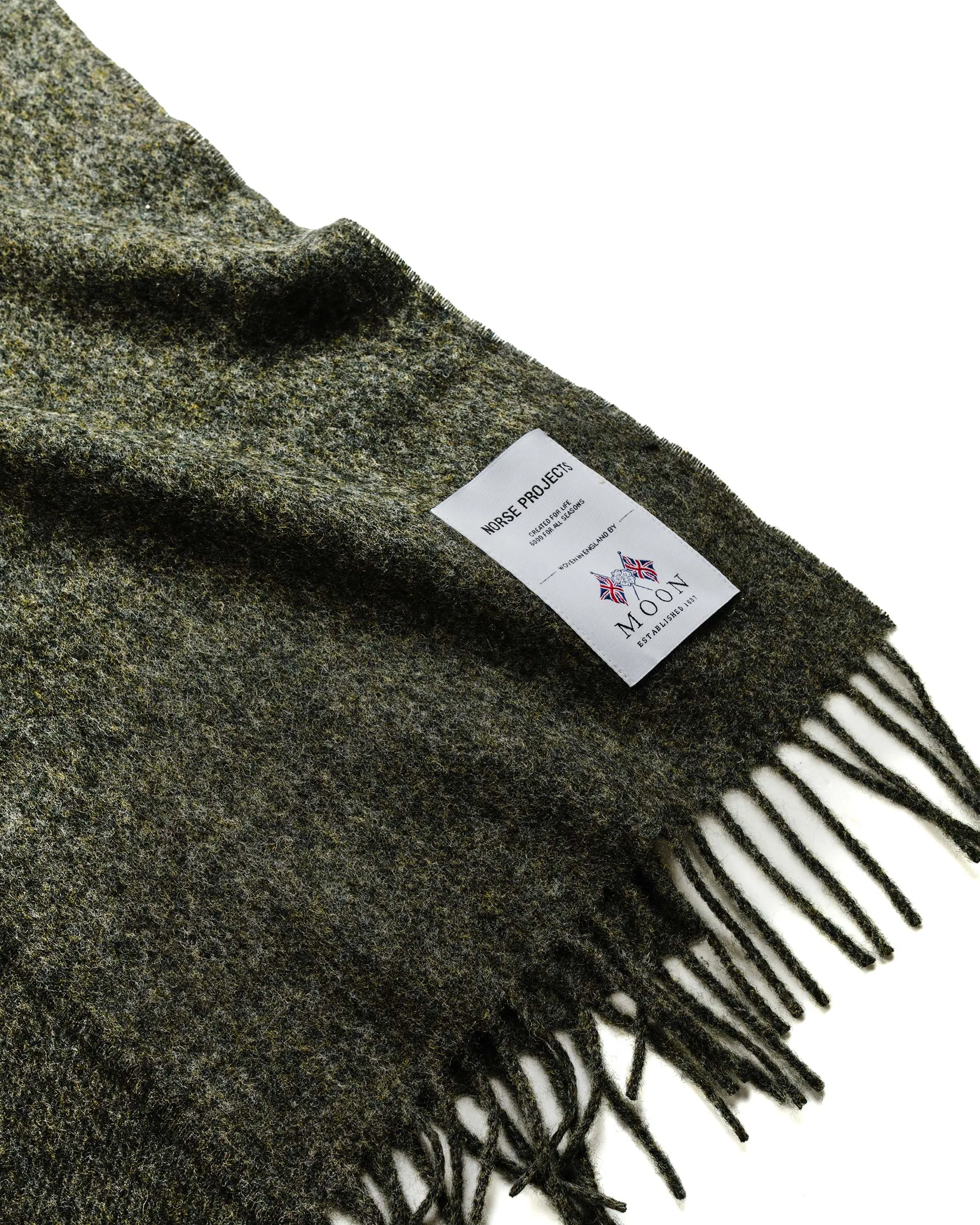 Norse Projects Moon Lambswool Scarf Charcoal Melange sold by Lost & Found product image thumbnail 2