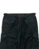 Sage de Cret Lost & Found Cotton/Linen Back Satin Cargo Trouser Black sold by Lost & Found