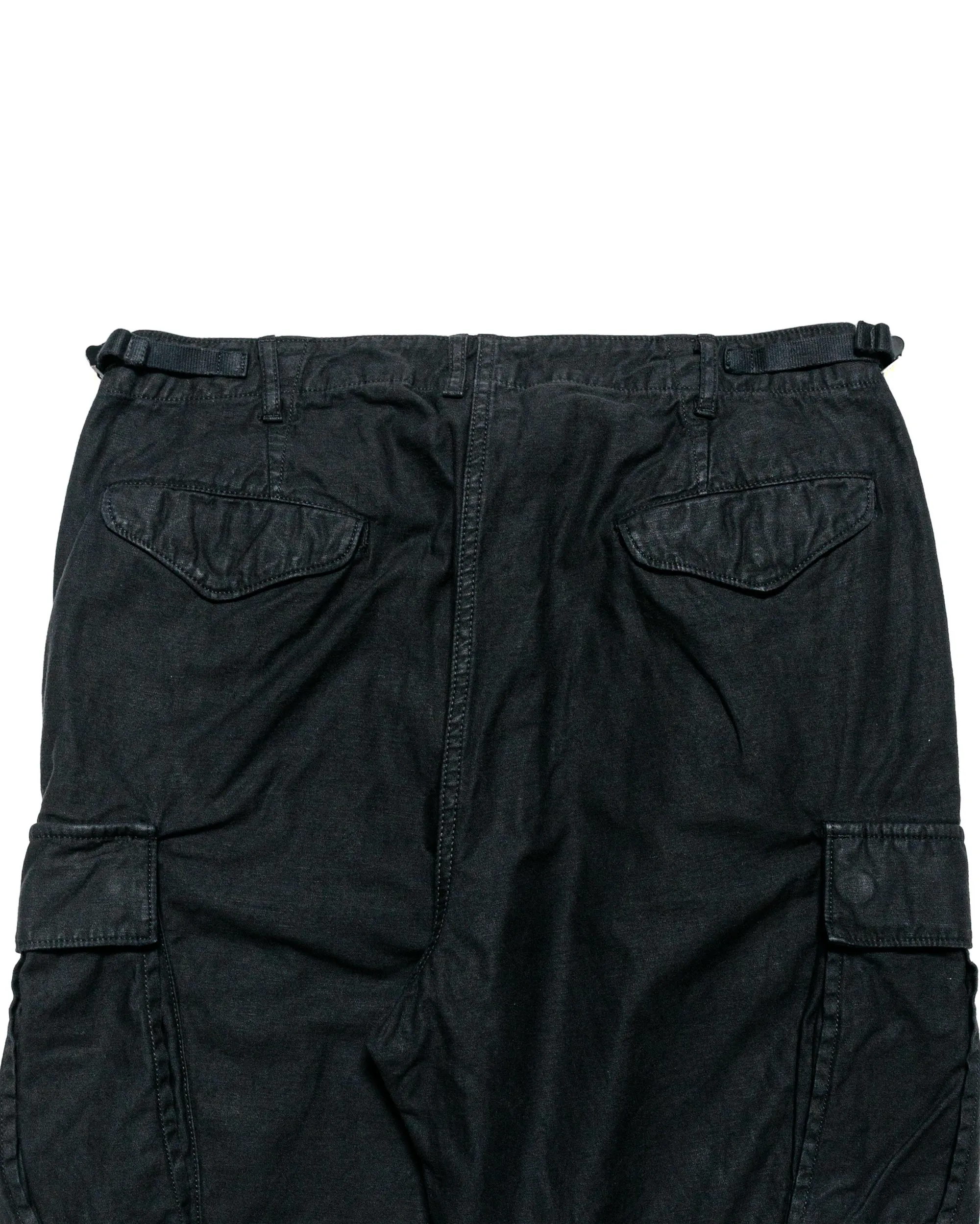 Sage de Cret Lost & Found Cotton/Linen Back Satin Cargo Trouser Black sold by Lost & Found product image thumbnail 5