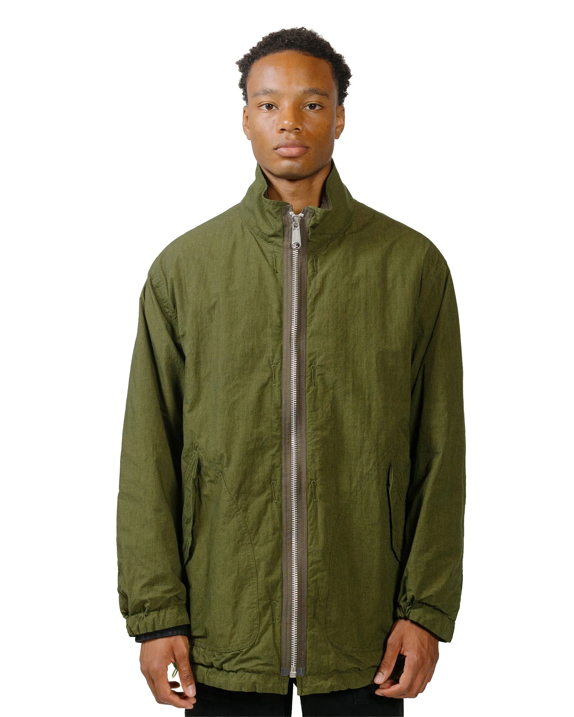 Sage de Cret High Density Cotton/Nylon Cotton/Polyester/Wool Twill Reversible Military Jacket Olive sold by Lost & Found product image thumbnail 3