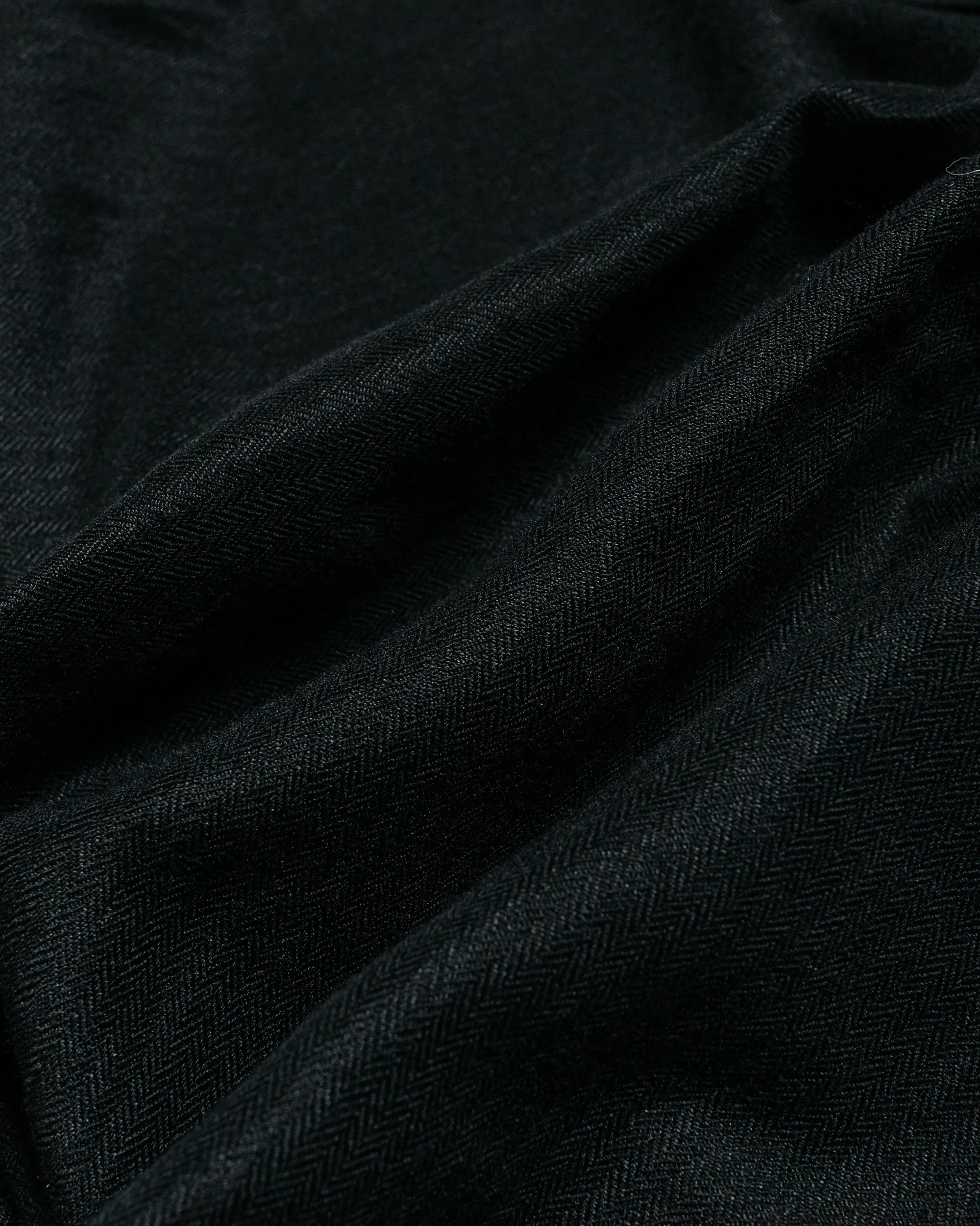 Sage de Cret Wool/Linen Herringbone Tumbler Tapered Pants Black sold by Lost & Found product image thumbnail 5