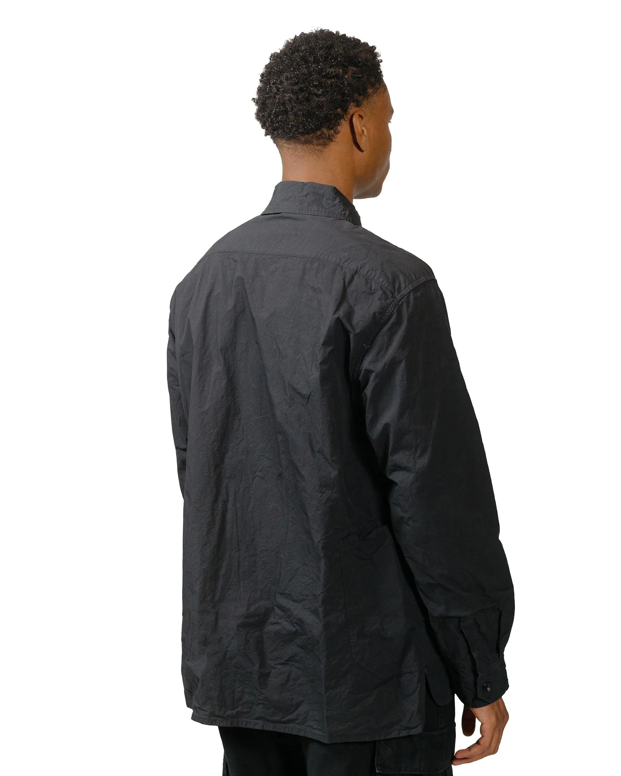 Sage de Cret Cotton Twill Typewriter Shirt Jacket Black sold by Lost & Found product image thumbnail 3