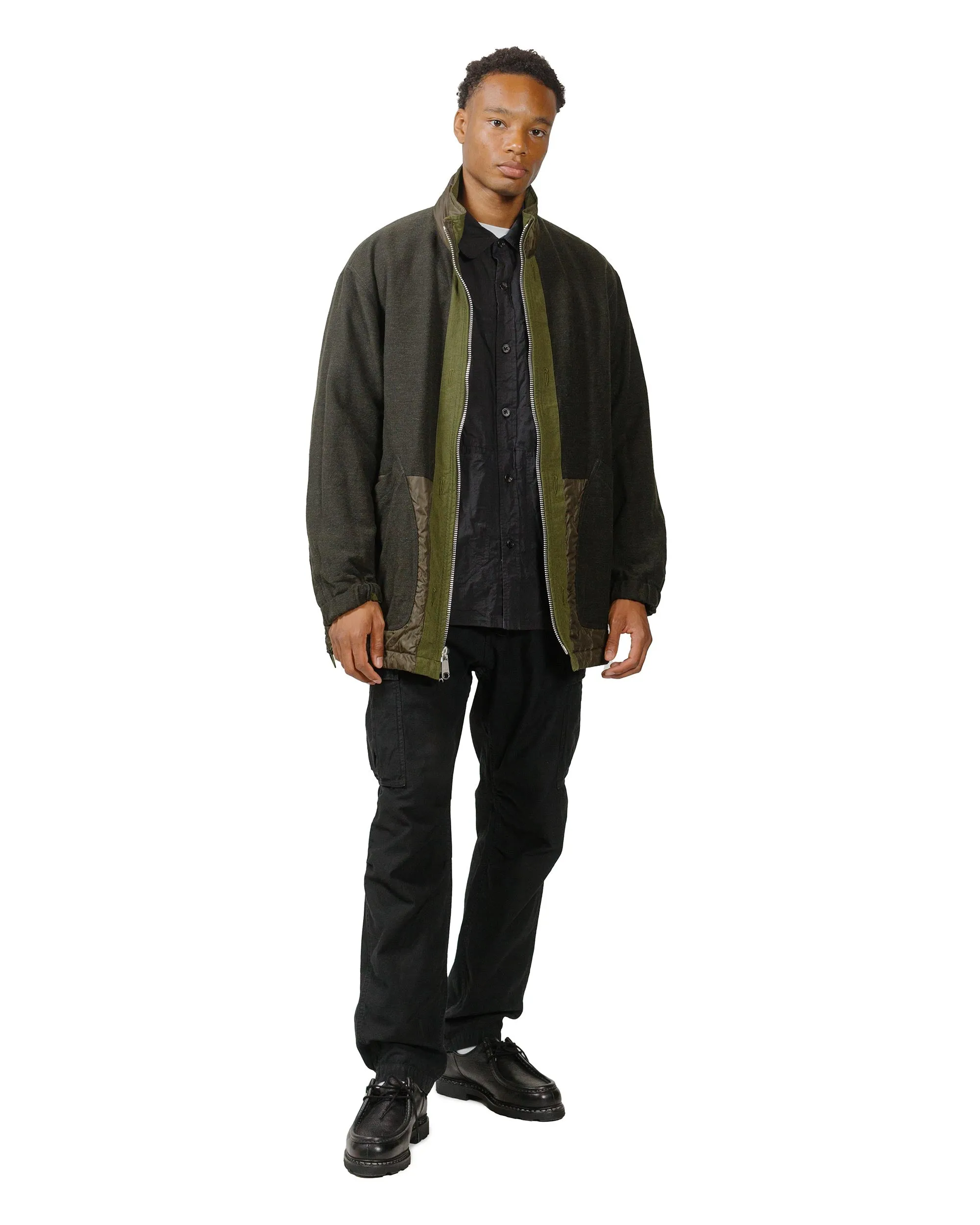 Sage de Cret Cotton Twill Typewriter Shirt Jacket Black sold by Lost & Found product image thumbnail 4