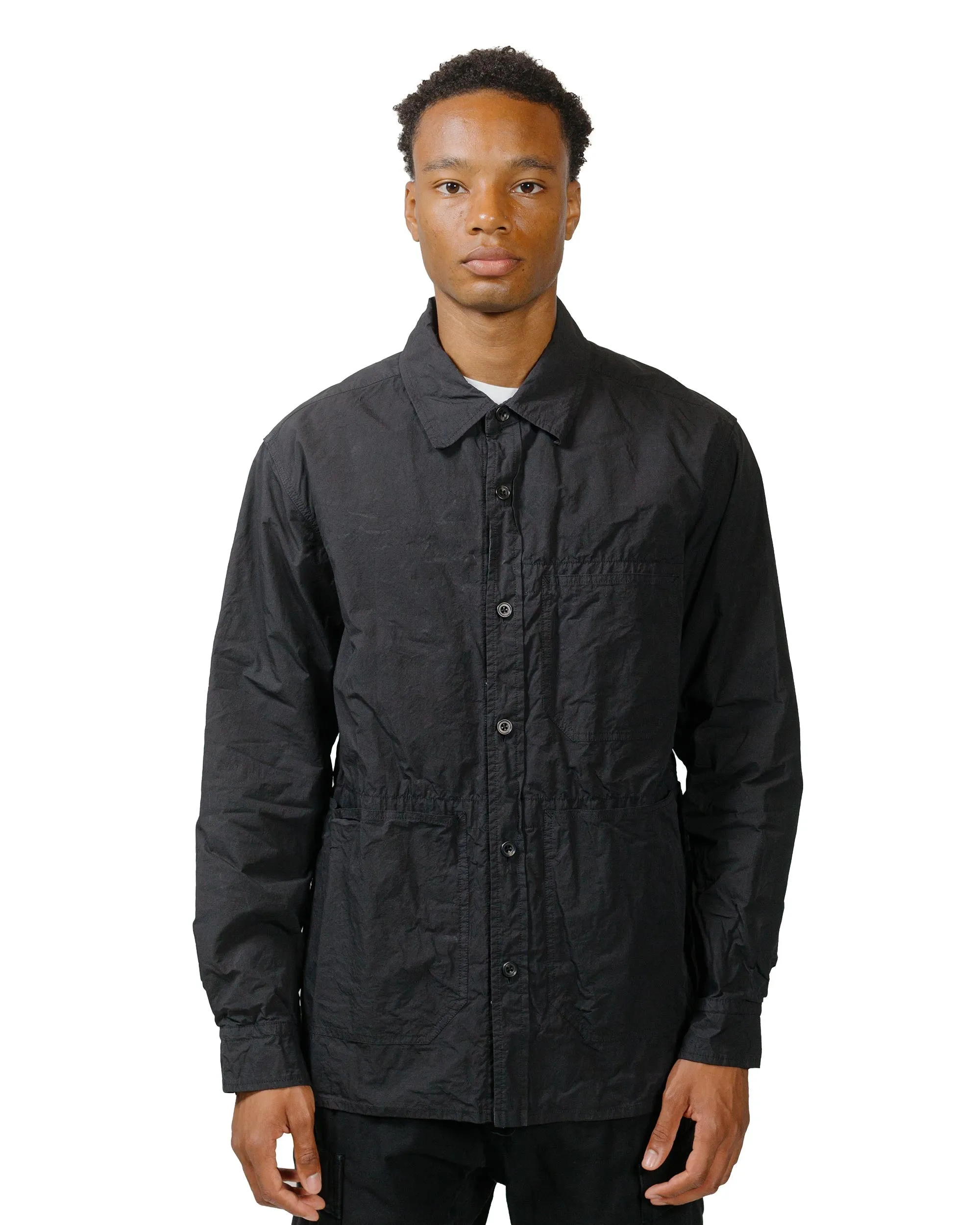 Sage de Cret Cotton Twill Typewriter Shirt Jacket Black sold by Lost & Found product image thumbnail 2