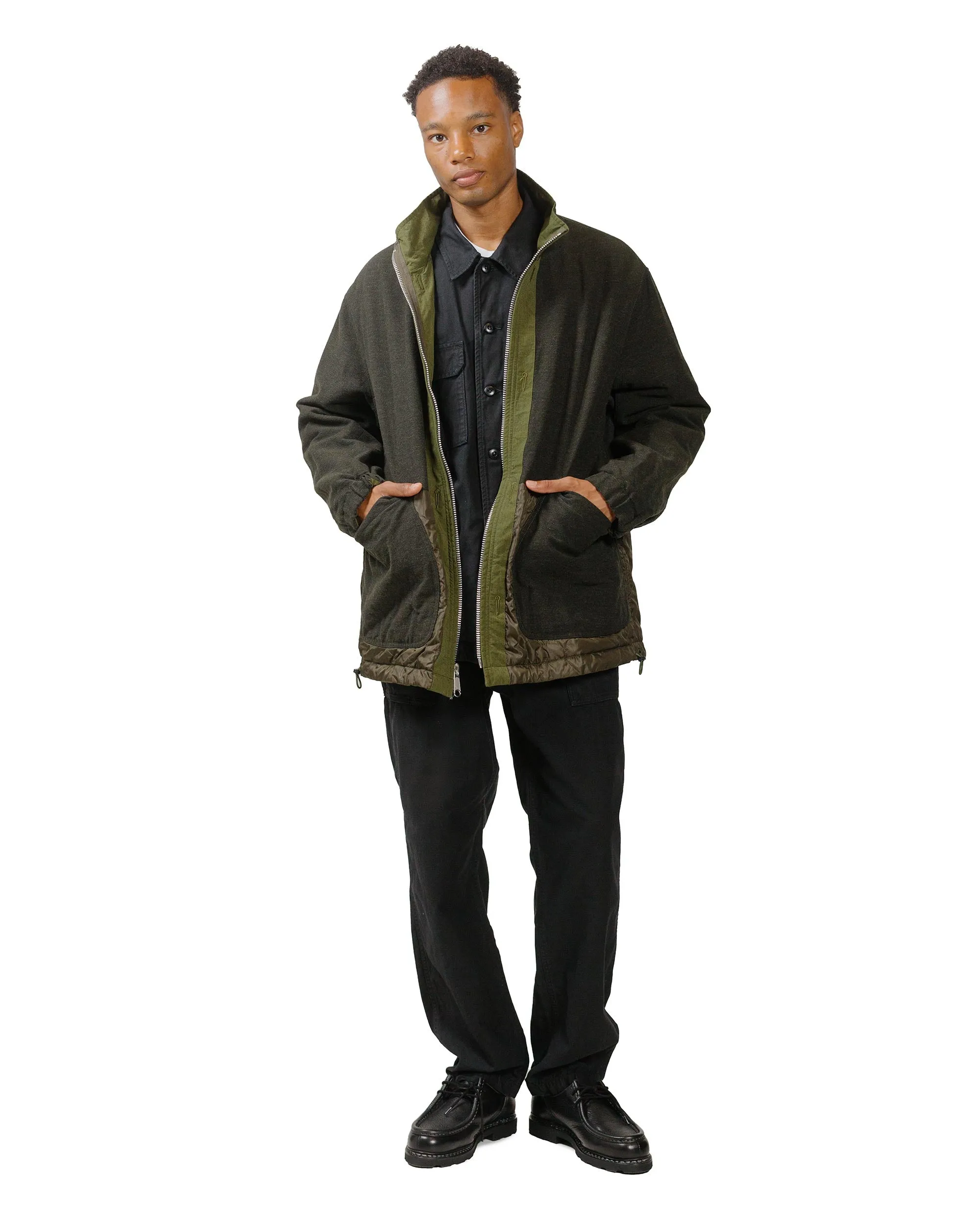 Sage de Cret Cotton/Linen Back Satin Pegtop Military Pants Black sold by Lost & Found product image thumbnail 4