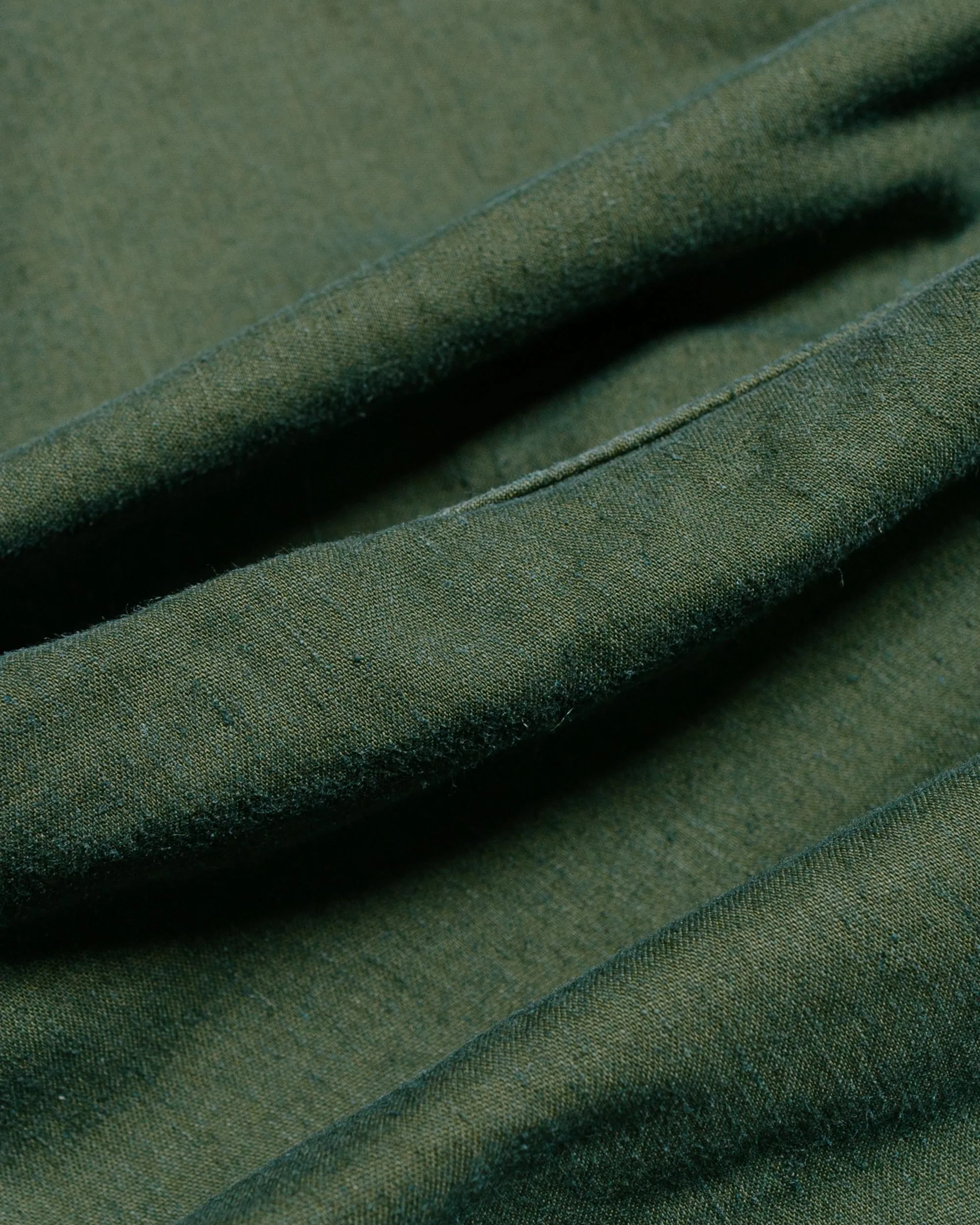 Sage de Cret Cotton/Linen Back Satin Pegtop Military Pants Olive sold by Lost & Found product image thumbnail 5