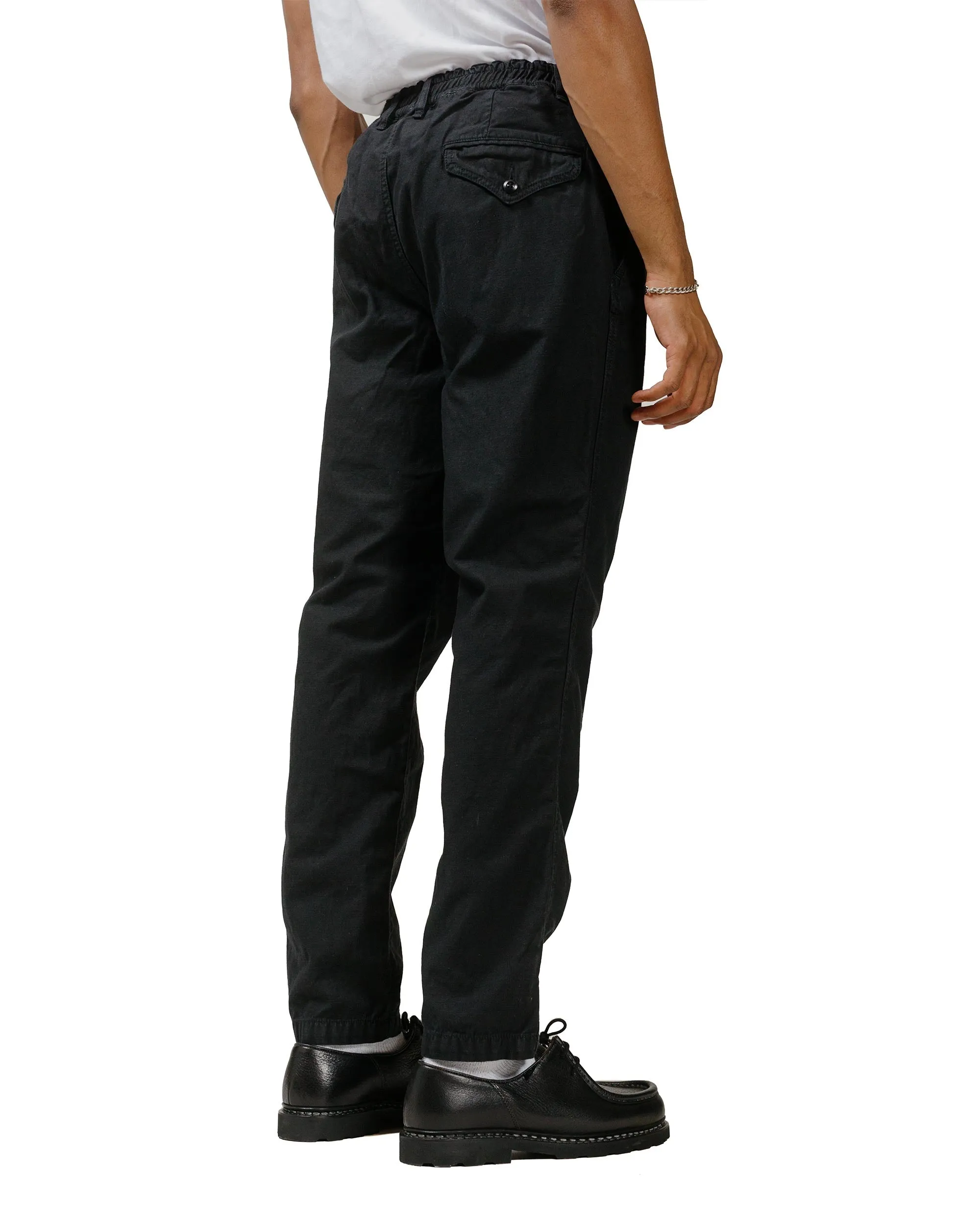 Sage de Cret 31-40-8395 Cotton/Linen Back Satin Tapered Pants Black sold by Lost & Found product image thumbnail 3