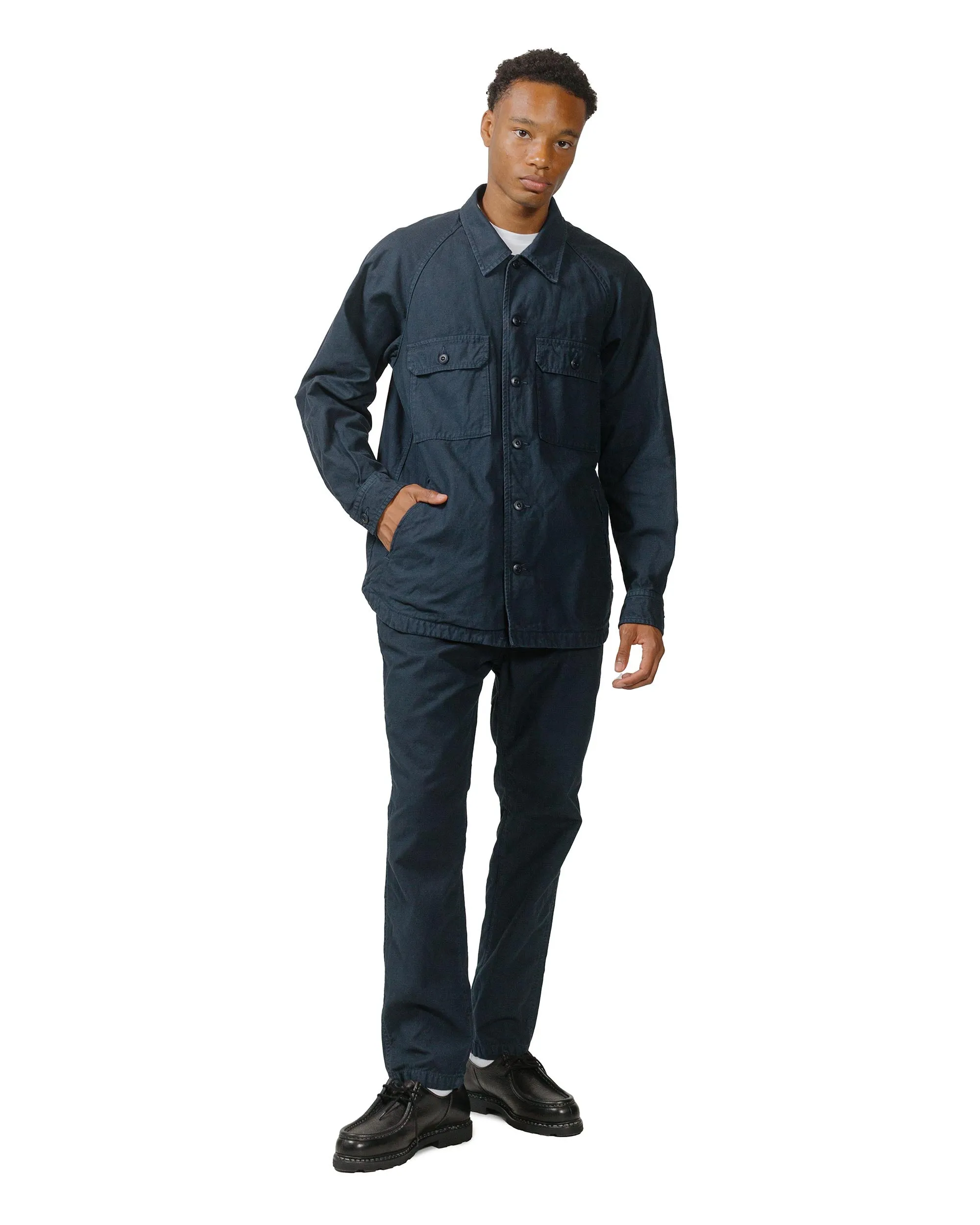 Sage de Cret 31-40-8395 Cotton/Linen Back Satin Tapered Pants Navy sold by Lost & Found product image thumbnail 4