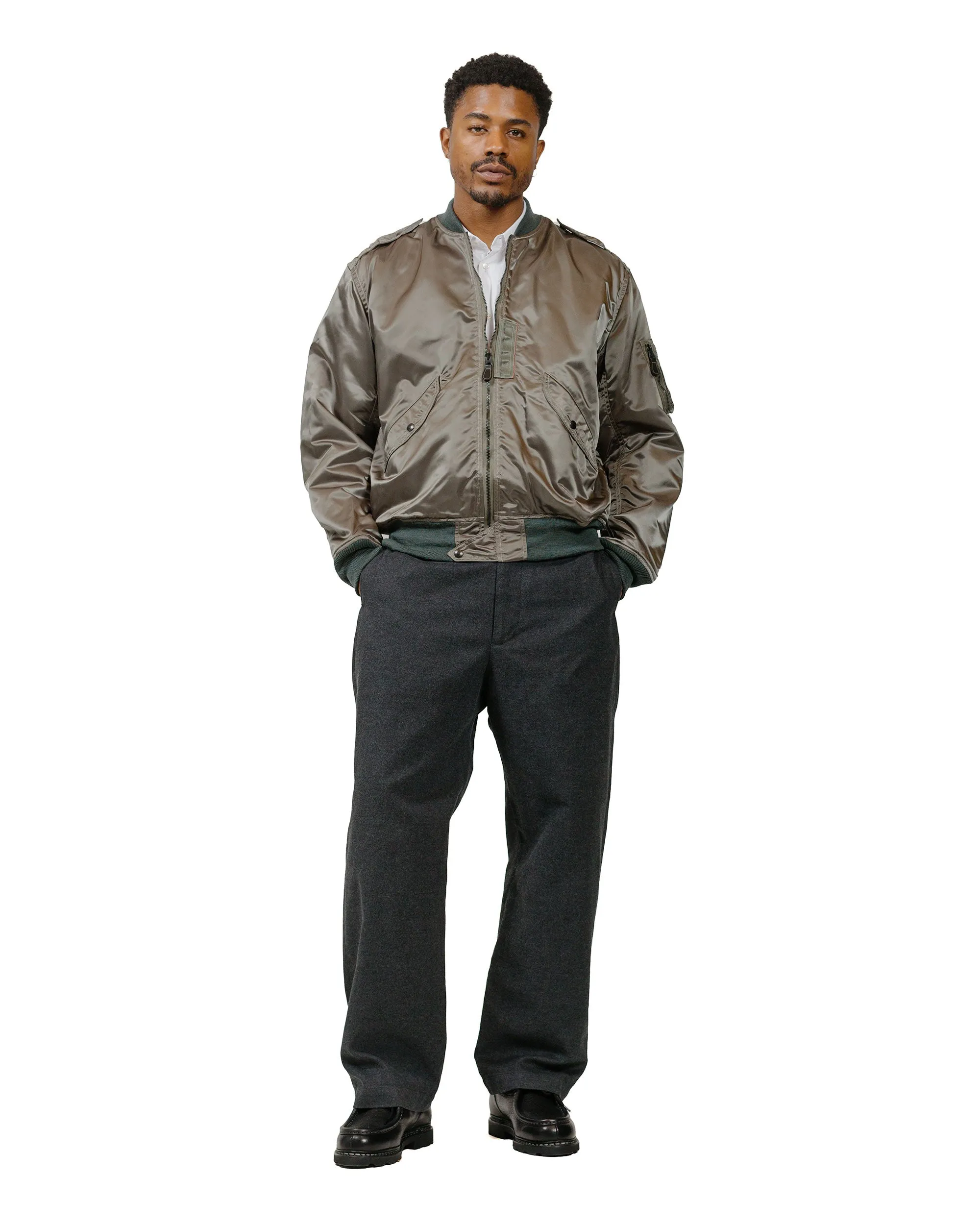 Engineered Garments Officer Pant Charcoal CP Brushed Cloth sold by Lost & Found product image thumbnail 4