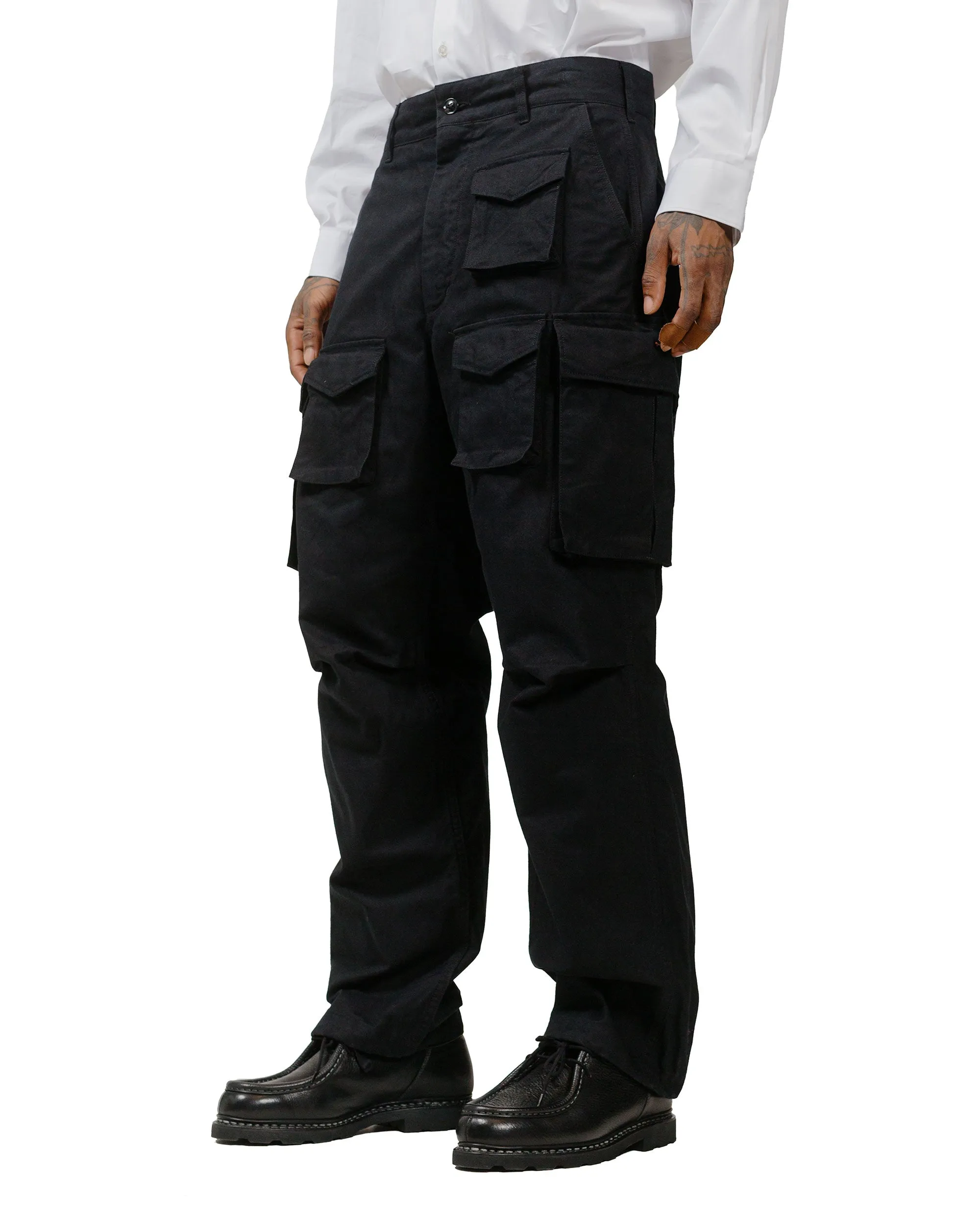 Engineered Garments FA Pant Black Cotton Brushed Herringbone sold by Lost & Found product image thumbnail 2
