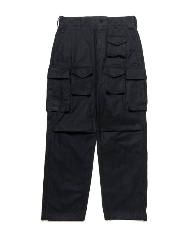 Engineered Garments FA Pant Black Cotton Brushed Herringbone sold by Lost & Found