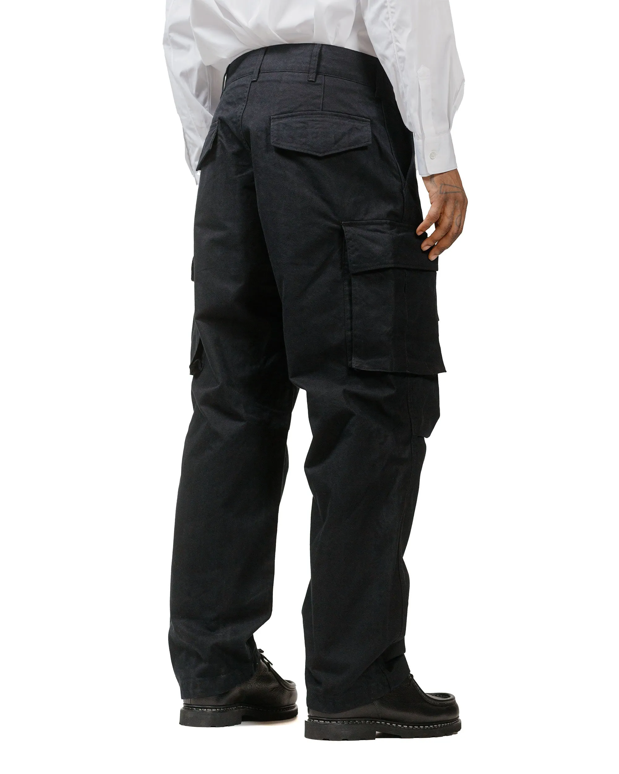 Engineered Garments FA Pant Black Cotton Brushed Herringbone sold by Lost & Found product image thumbnail 3