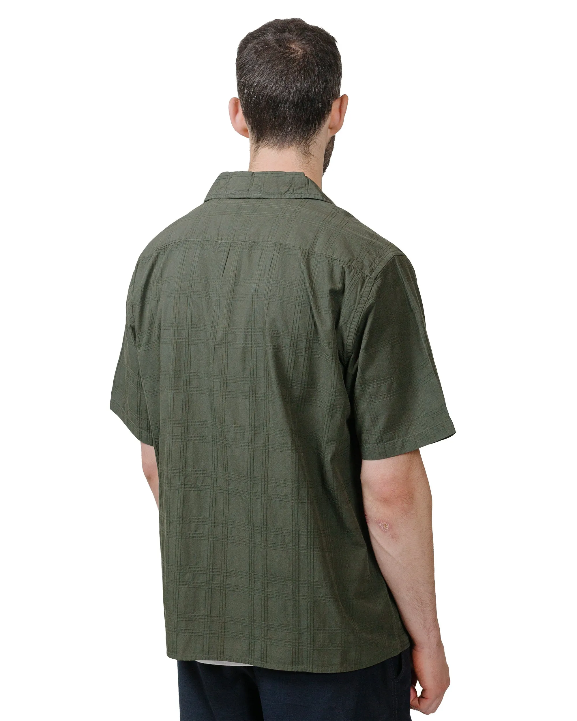 Norse Projects Carsten Relaxed Dobby Check Shirt Spruce Green sold by Lost & Found product image thumbnail 3