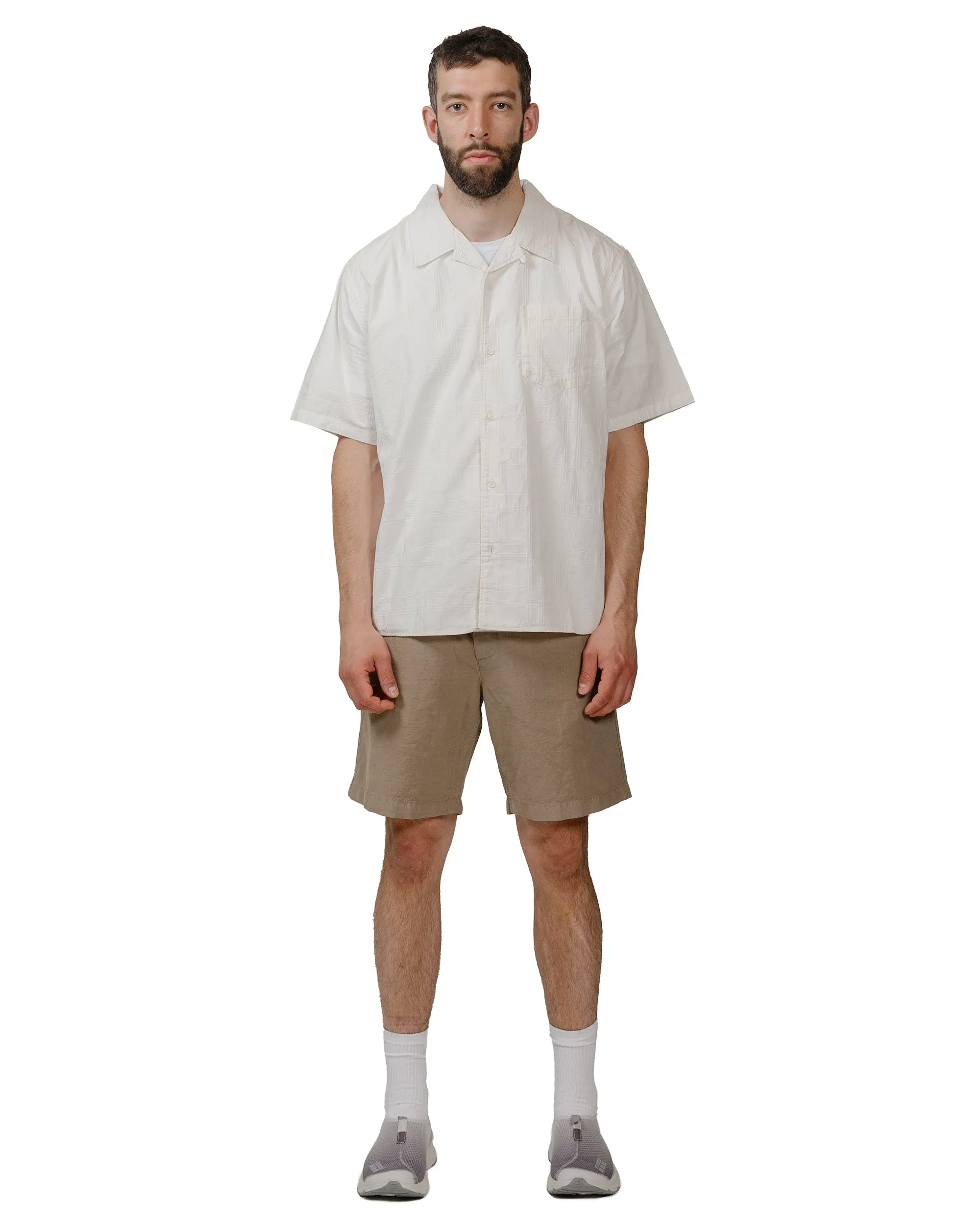 Norse Projects Carsten Relaxed Dobby Check Shirt Ecru sold by Lost & Found product image thumbnail 4