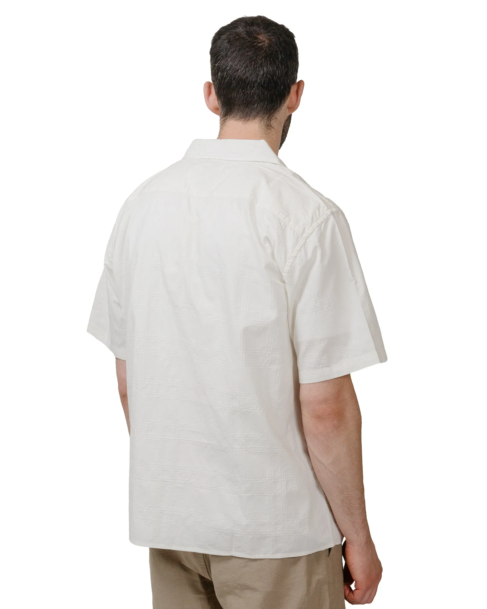 Norse Projects Carsten Relaxed Dobby Check Shirt Ecru sold by Lost & Found product image thumbnail 3