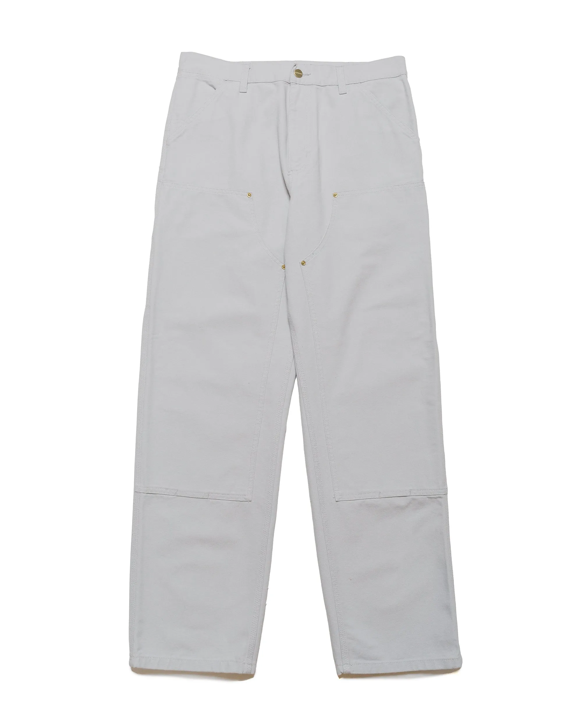 Carhartt W.I.P. Double Knee Pant Canvas Basalt Rinsed sold by Lost & Found