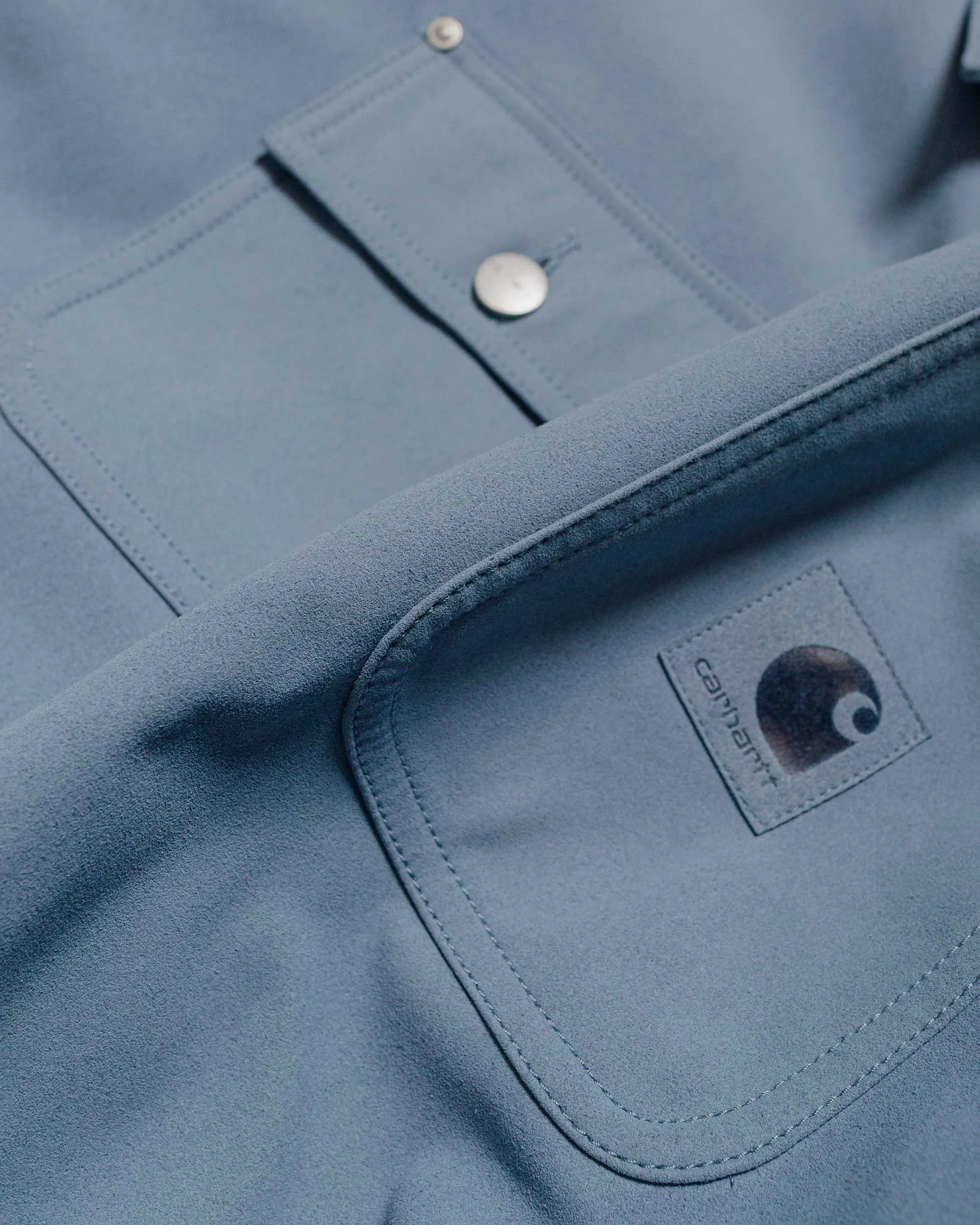 Carhartt W.I.P. Michigan Coat Suede Dove Grey sold by Lost & Found product image thumbnail 5