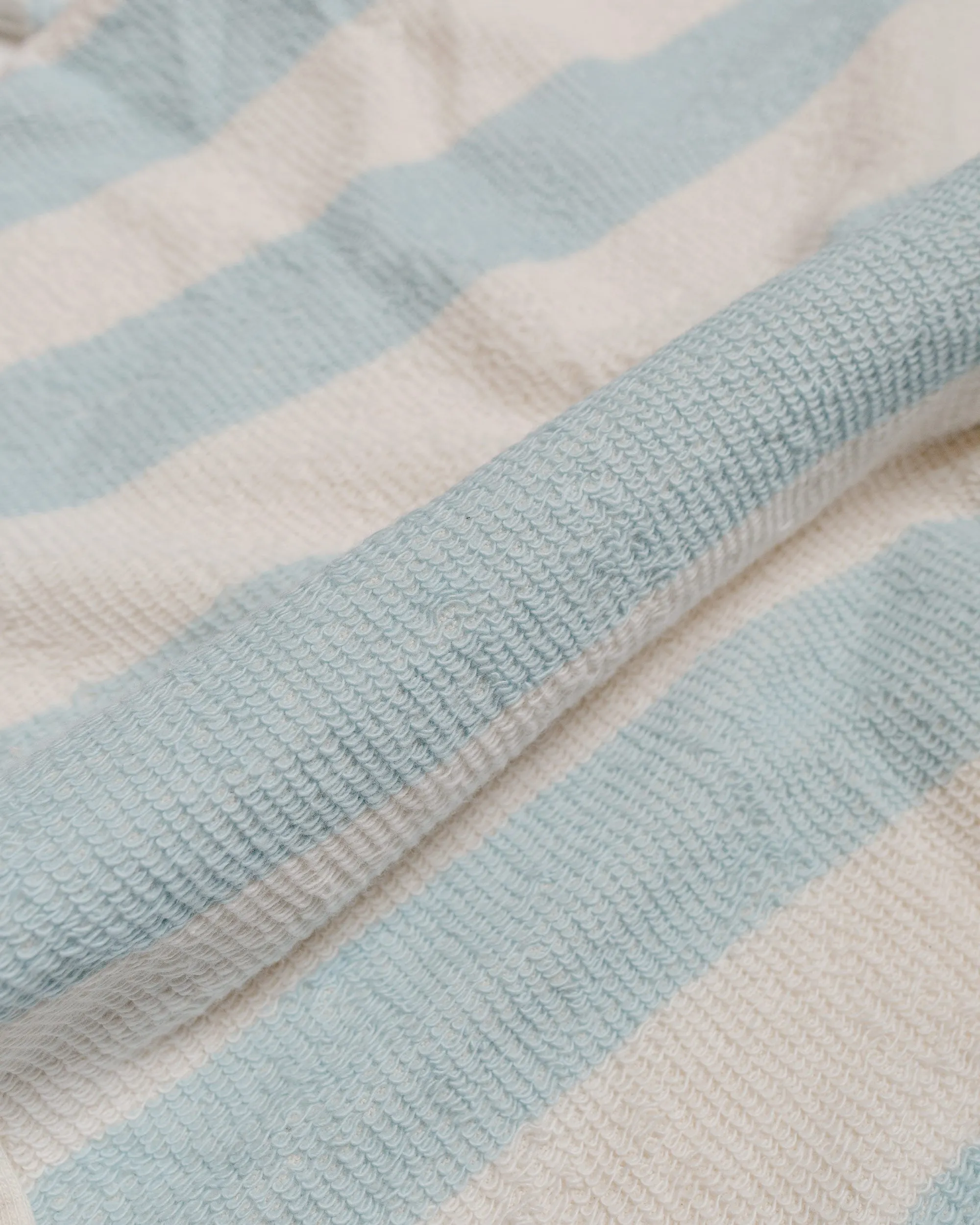 The Real McCoy's MC24015 Stripe Cotton Pile Beach Shirt Light Blue sold by Lost & Found product image thumbnail 5