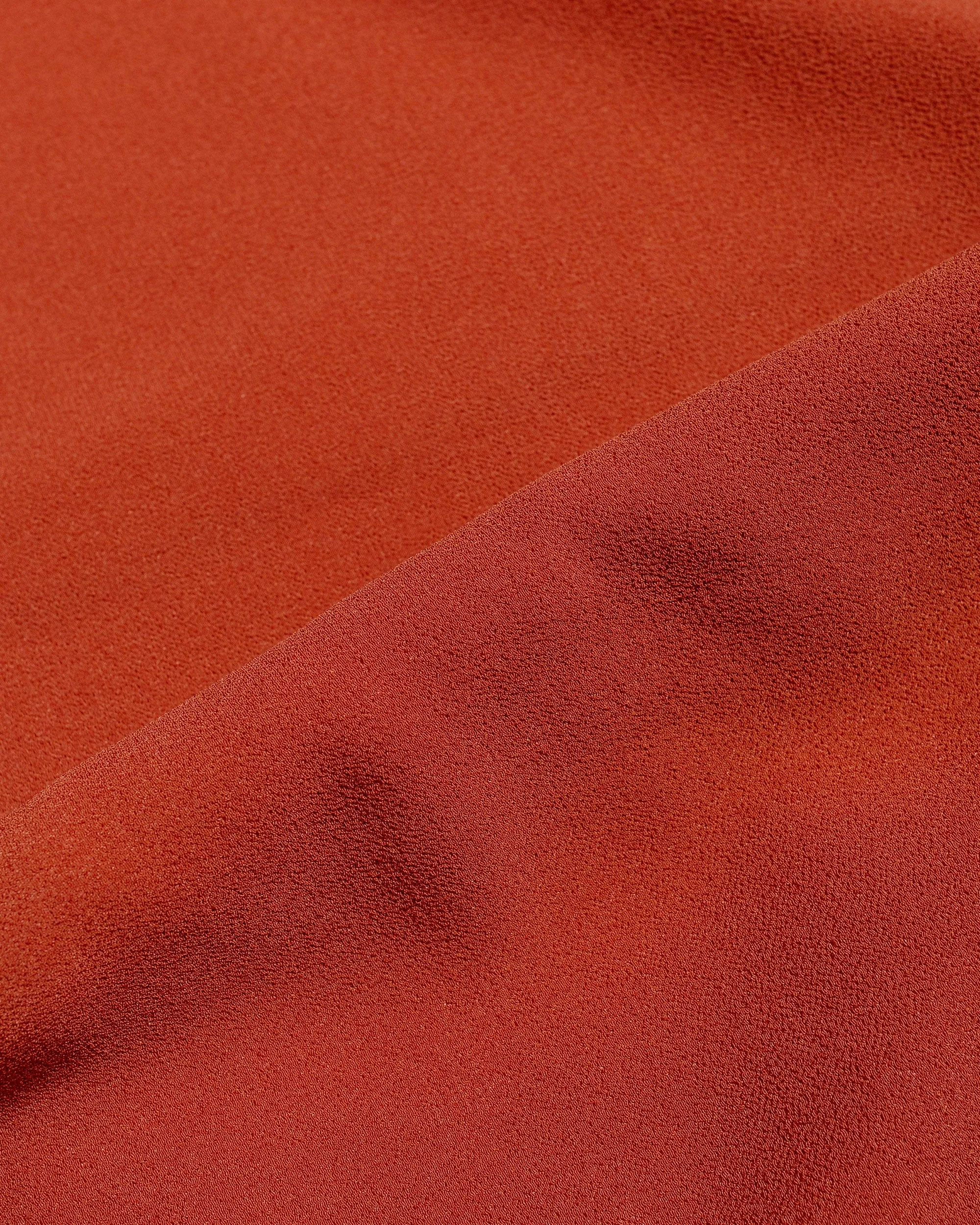 The Real McCoy's MS24008 Silk Rayon Open Collar Shirt Orange sold by Lost & Found product image thumbnail 5