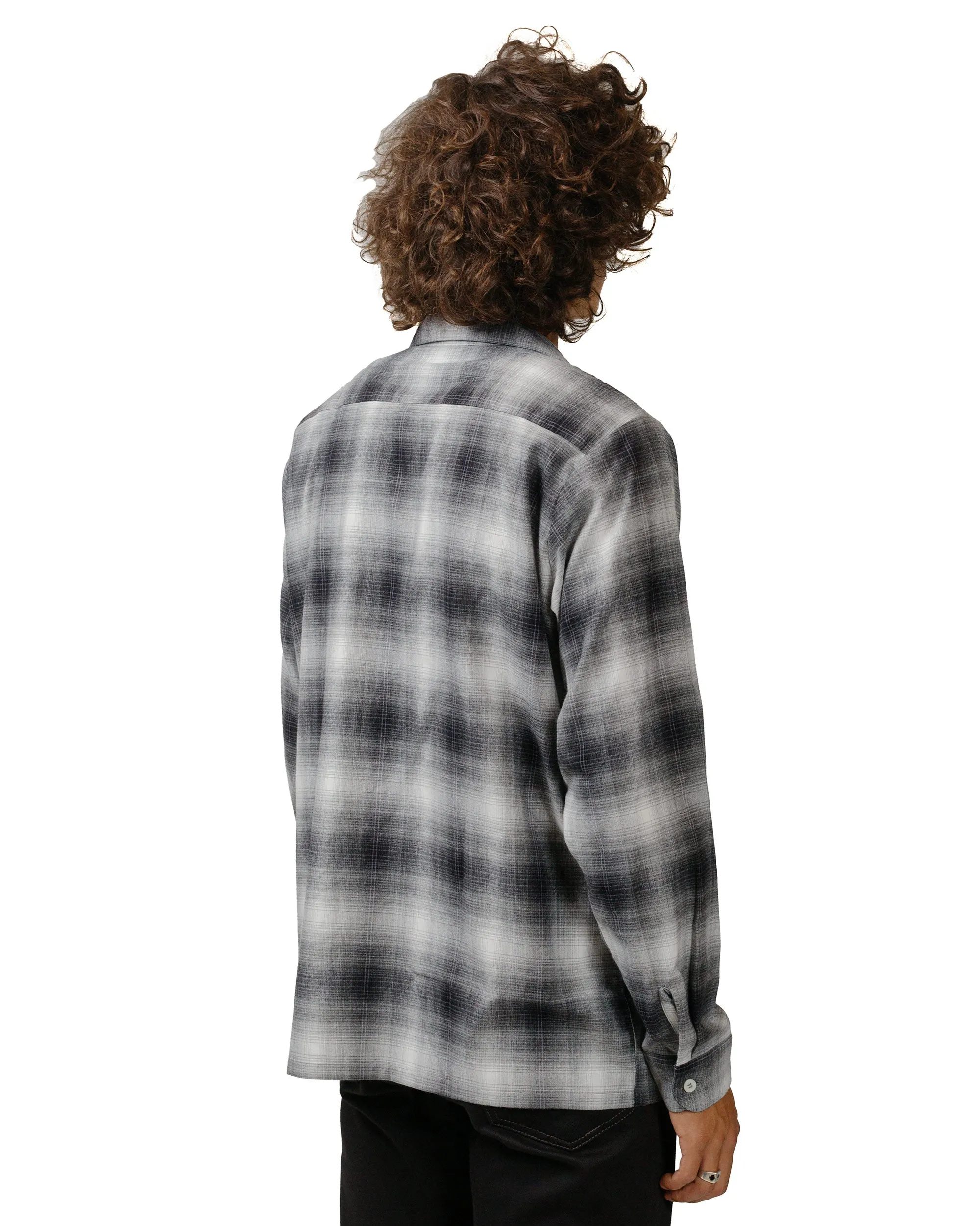 The Real McCoy's MS24006 Ombre Cotton Rayon Open Collar Shirt Gray sold by Lost & Found product image thumbnail 3