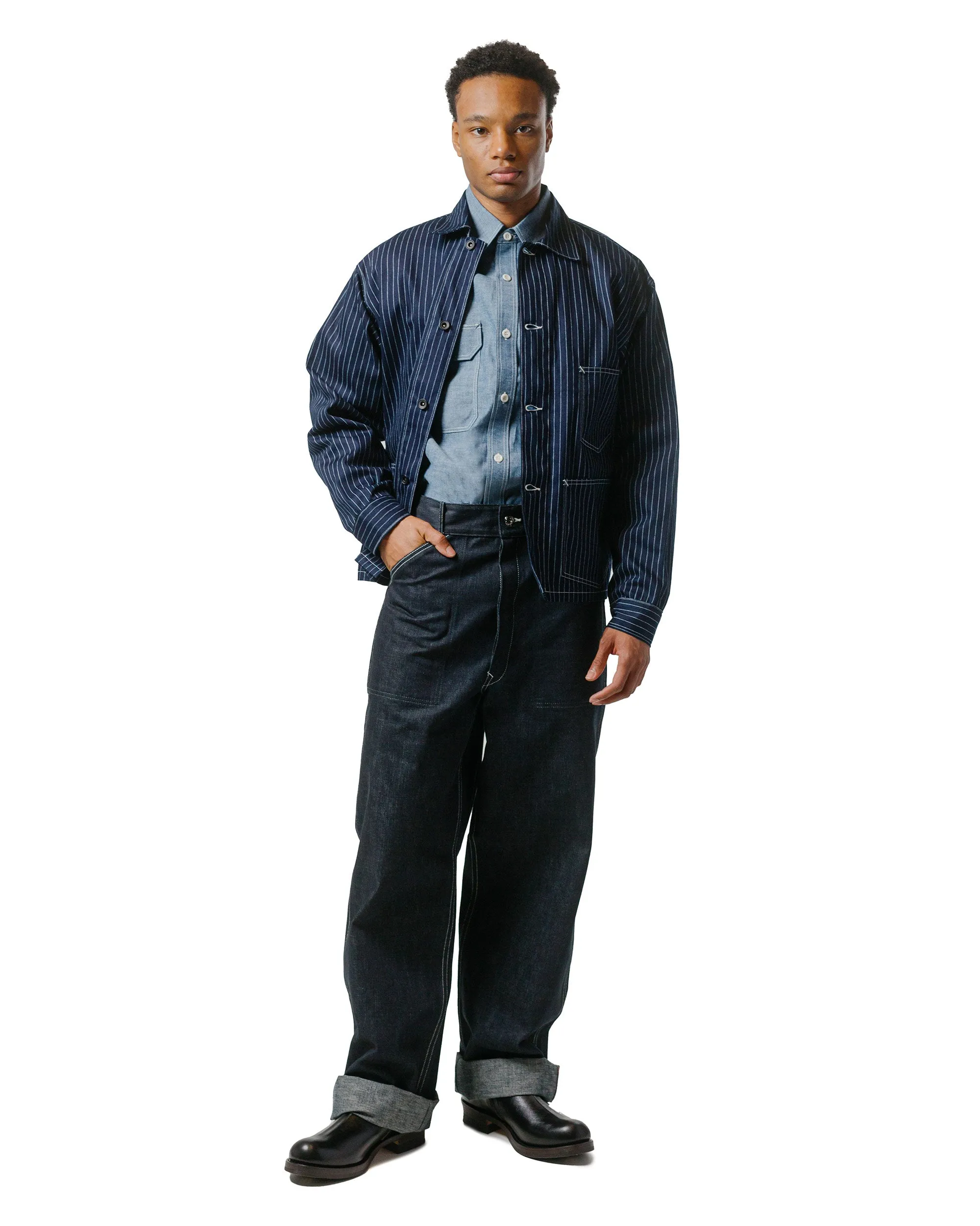 The Real McCoy's MS24004 8HU Chambray Serviceman Shirt Light Blue sold by Lost & Found product image thumbnail 4