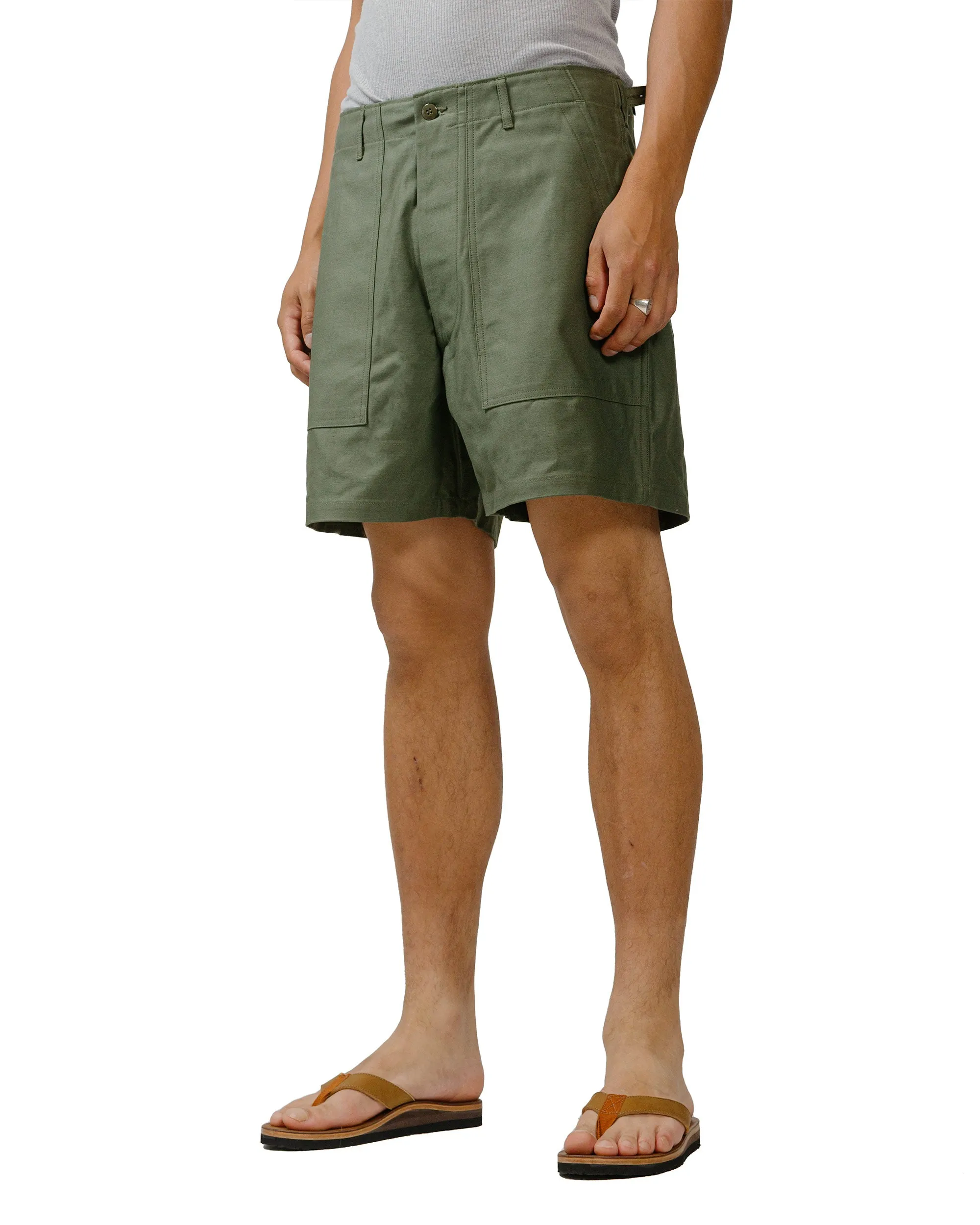 The Real McCoy's MP24004 Utility Shorts / Cotton Sateen Olive sold by Lost & Found product image thumbnail 2