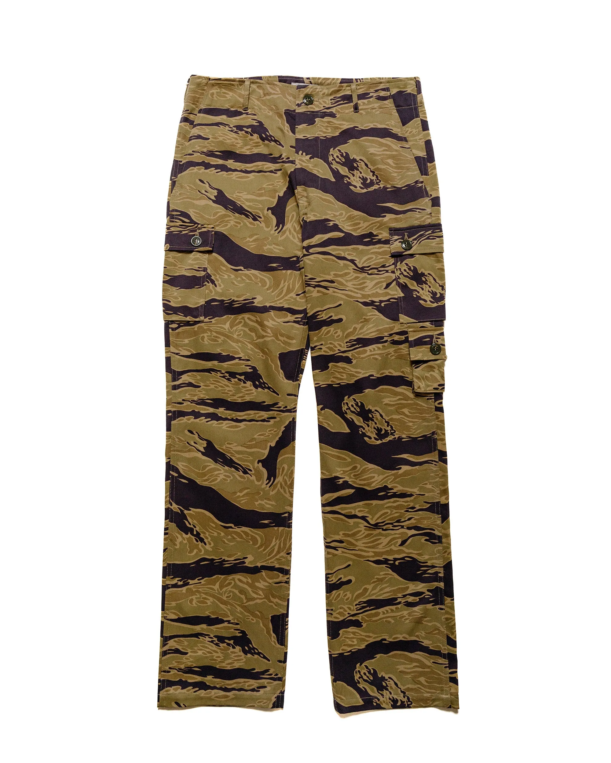 The Real McCoy's MP24001 Tiger Camouflage Trousers / Advisor Khaki sold by Lost & Found