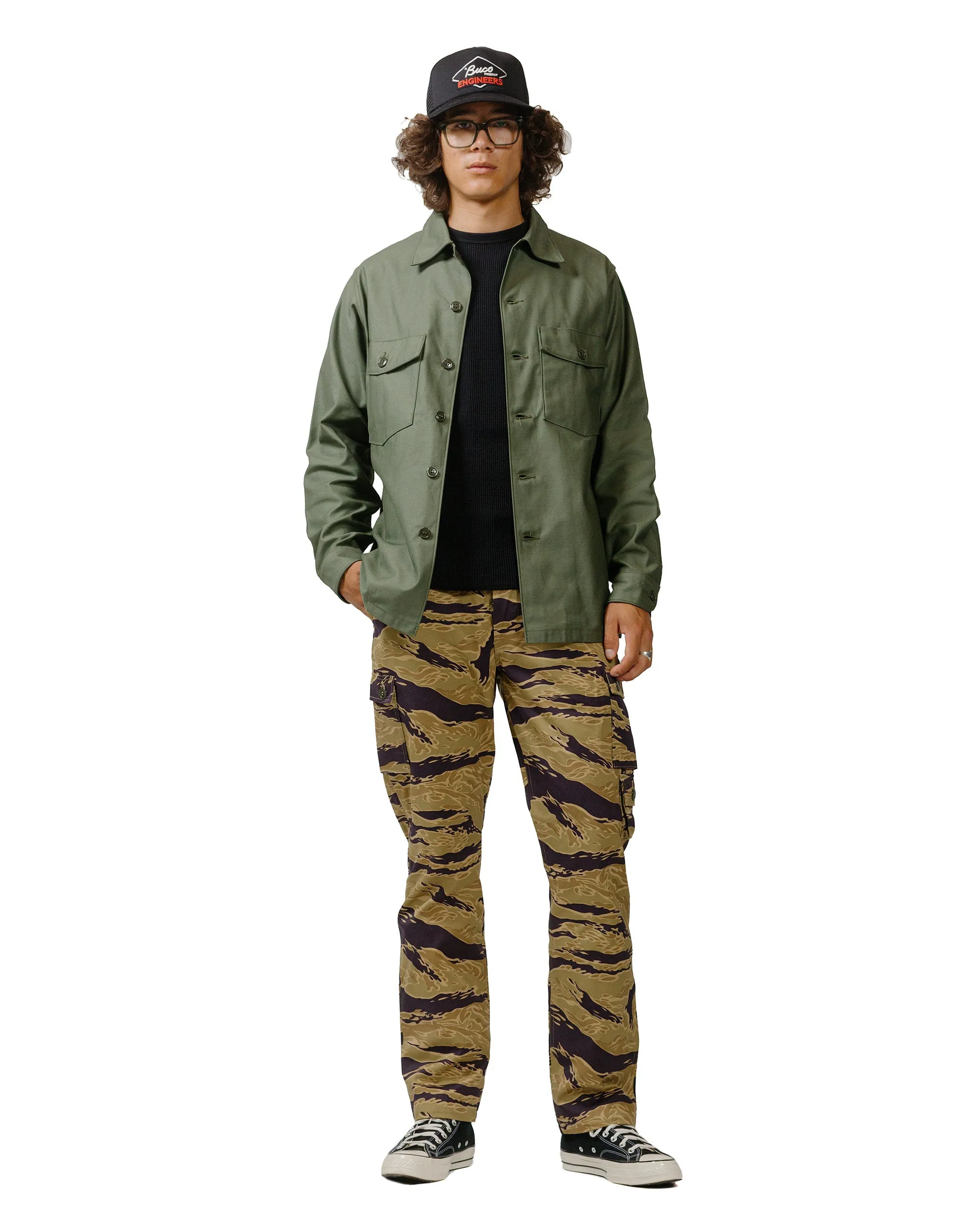 The Real McCoy's MP24001 Tiger Camouflage Trousers / Advisor Khaki sold by Lost & Found product image thumbnail 4