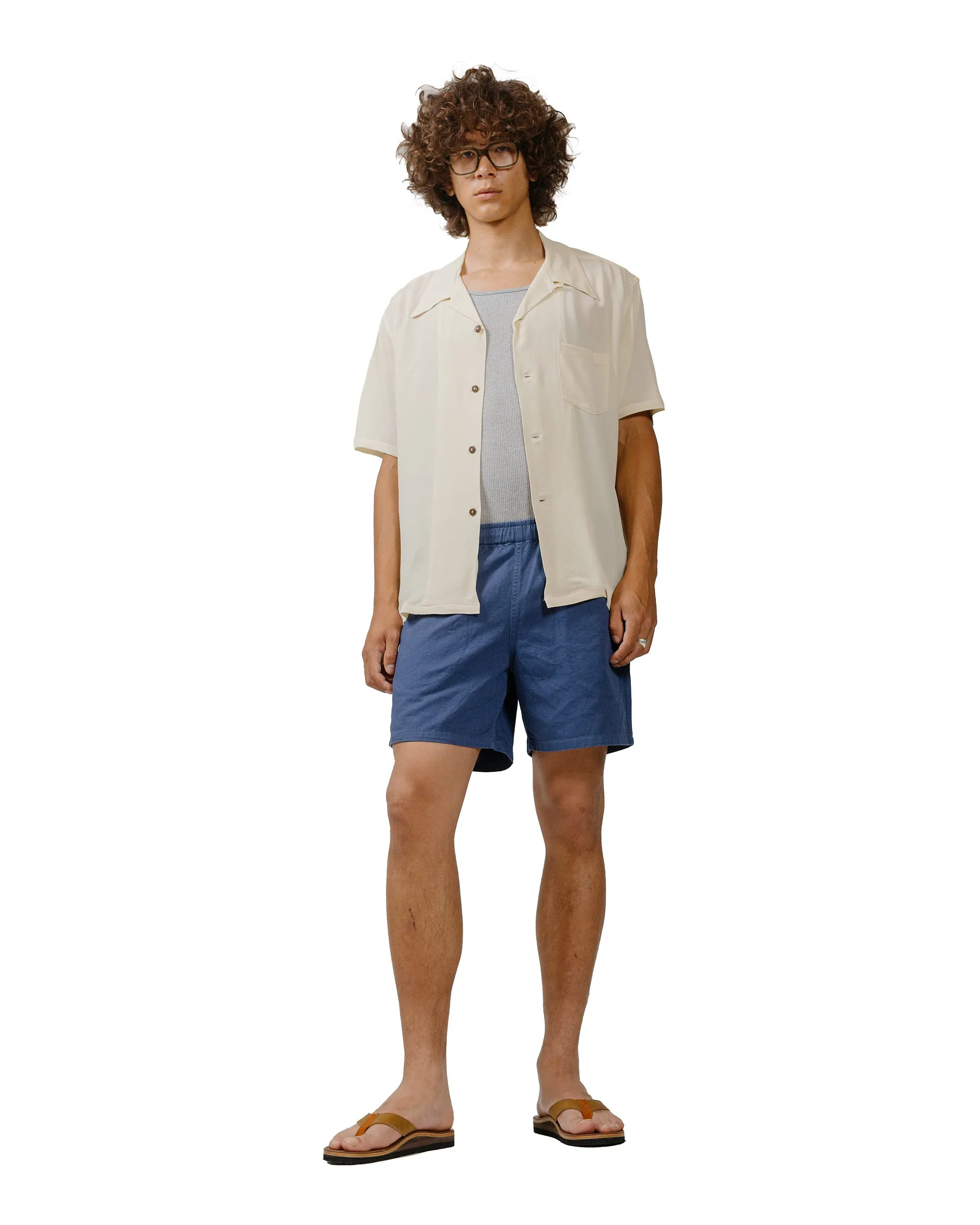 The Real McCoy's MP22015 Cotton Drill Swim Shorts (Over-Dyed) Navy sold by Lost & Found product image thumbnail 4