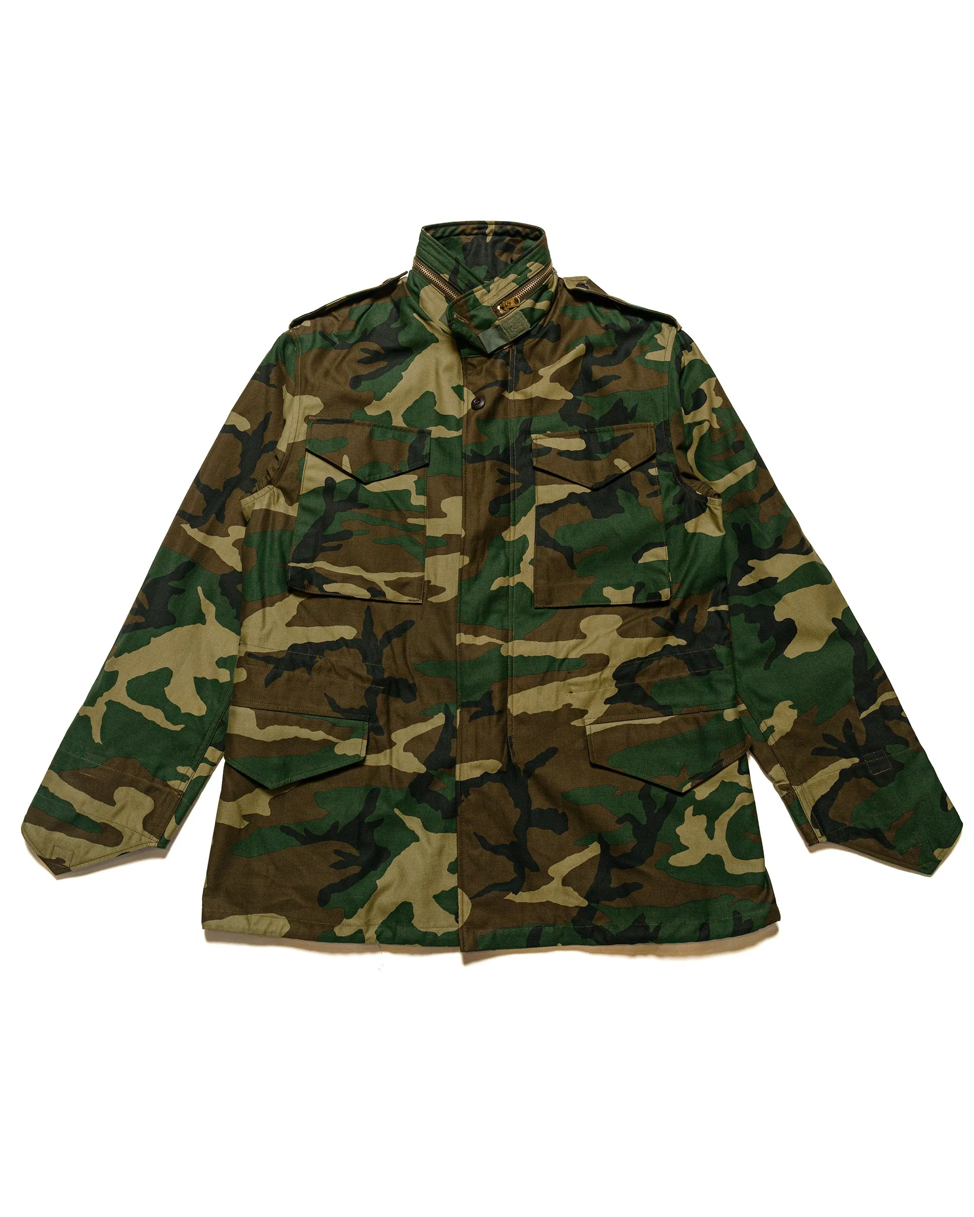 The Real McCoy's MJ23113 Coat, Man's, Field, M-65 / Woodland Olive sold by Lost & Found