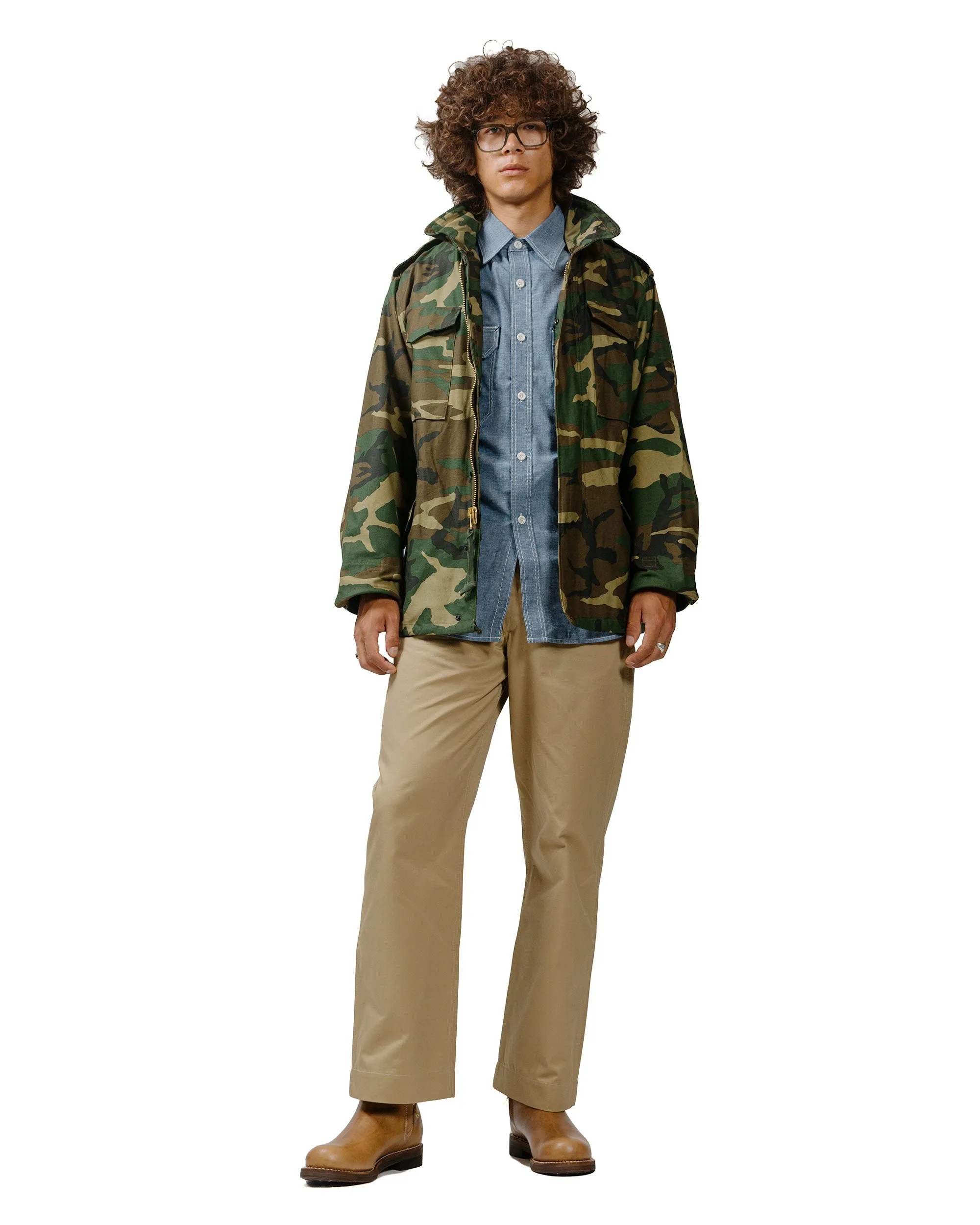 The Real McCoy's MJ23113 Coat, Man's, Field, M-65 / Woodland Olive sold by Lost & Found product image thumbnail 4