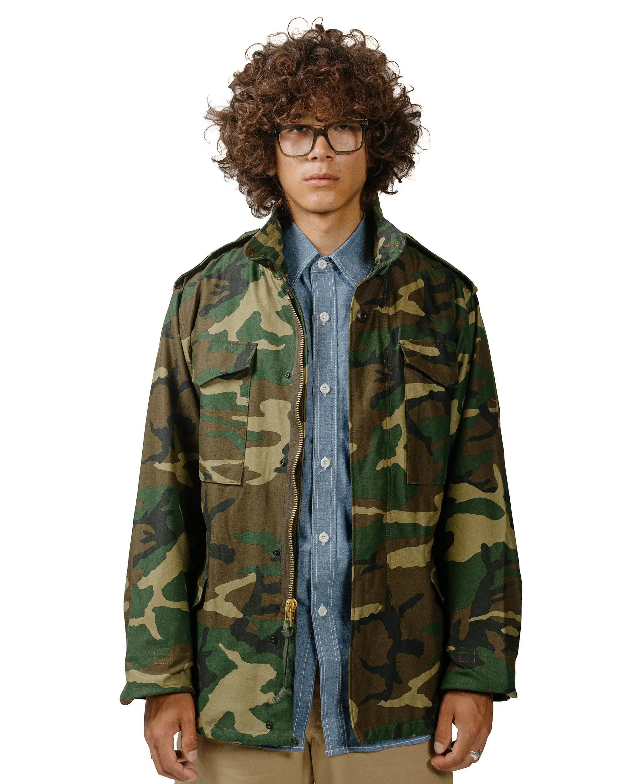 The Real McCoy's MJ23113 Coat, Man's, Field, M-65 / Woodland Olive sold by Lost & Found product image thumbnail 2