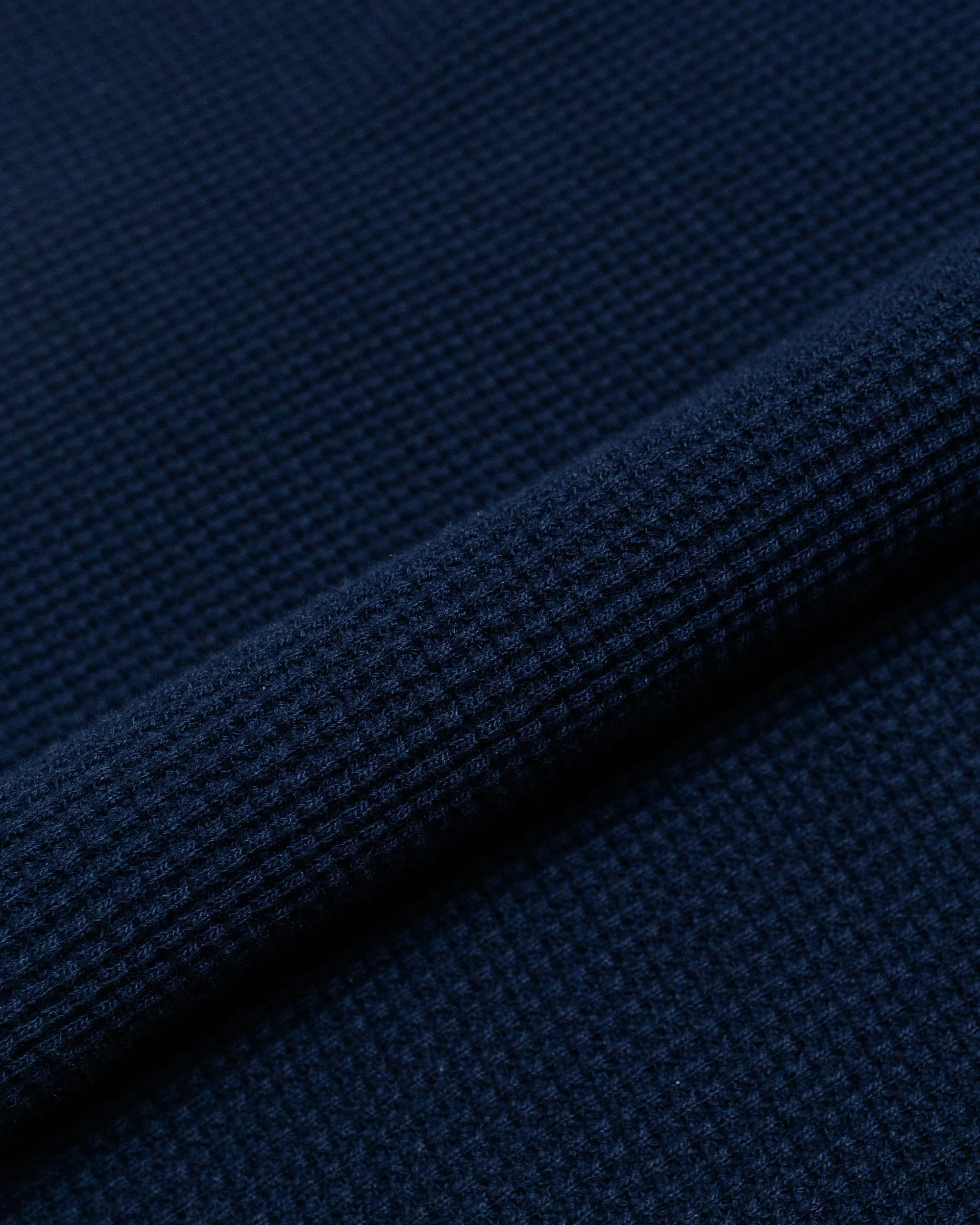 The Real McCoy's MC24018 Waffle Thermal Shirt S/S Navy sold by Lost & Found product image thumbnail 5