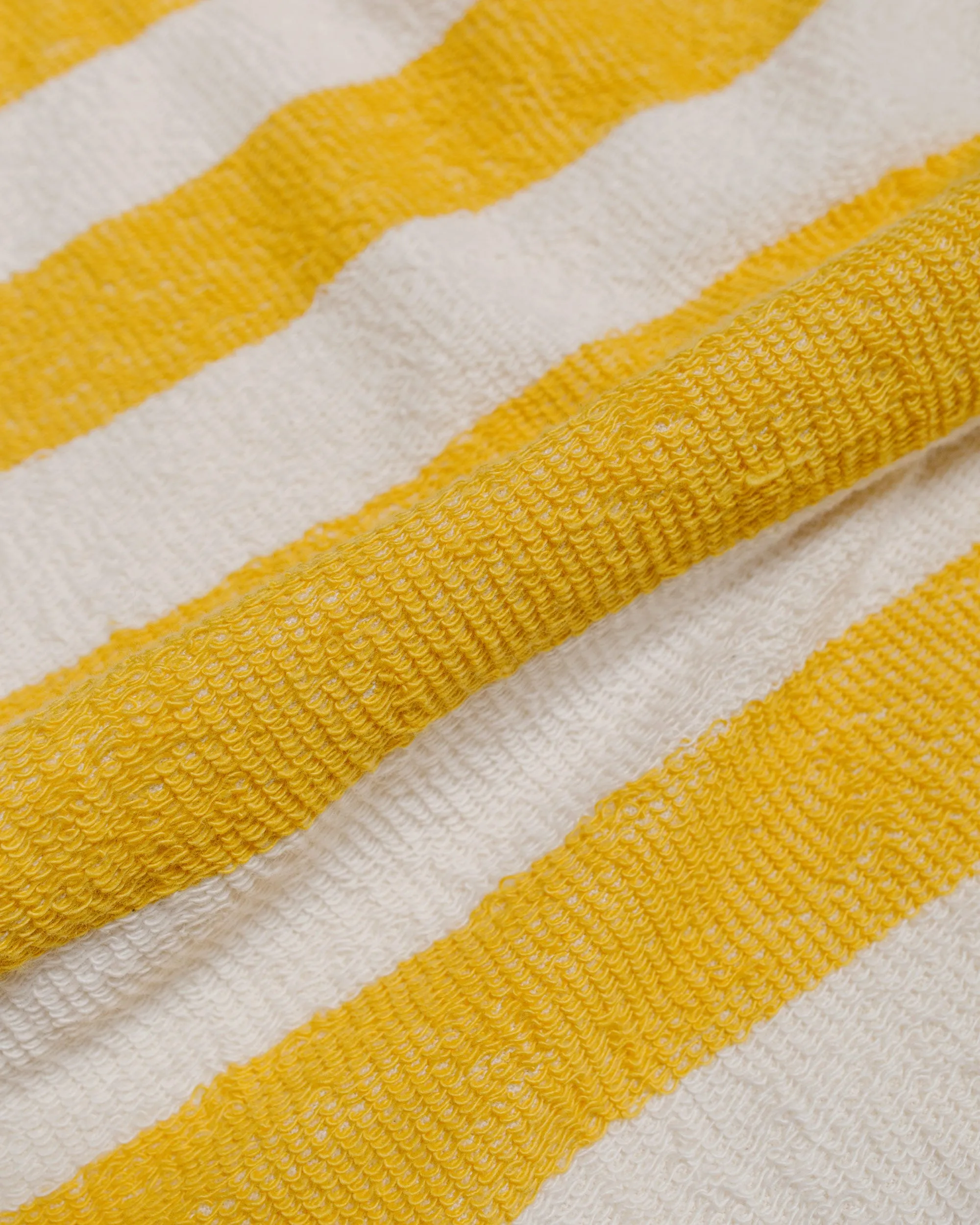 The Real McCoy's MC24015 Stripe Cotton Pile Beach Shirt Yellow sold by Lost & Found product image thumbnail 5