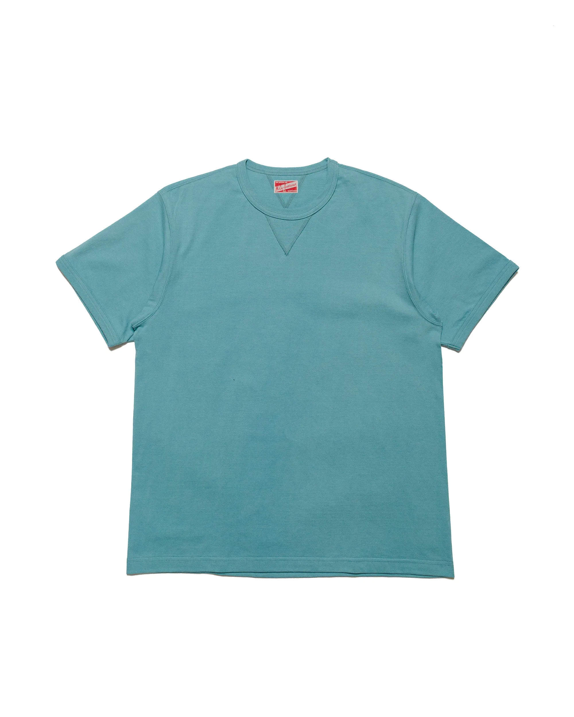 The Real McCoy's MC23020 Gusset Tee Teal sold by Lost & Found