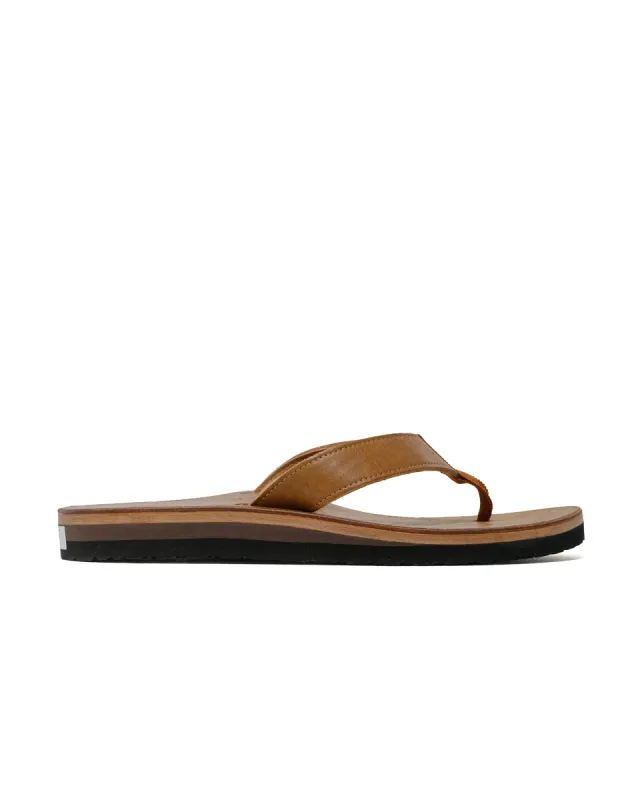 The Real McCoy's MA24011 Leather Arched Sandal Raw Sienna made by The Real McCoy's