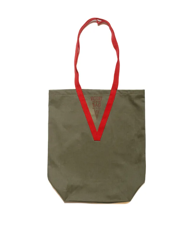 Real McCoy's MA24007 Victory Shoulder Tote Bag Olive sold by Lost & Found