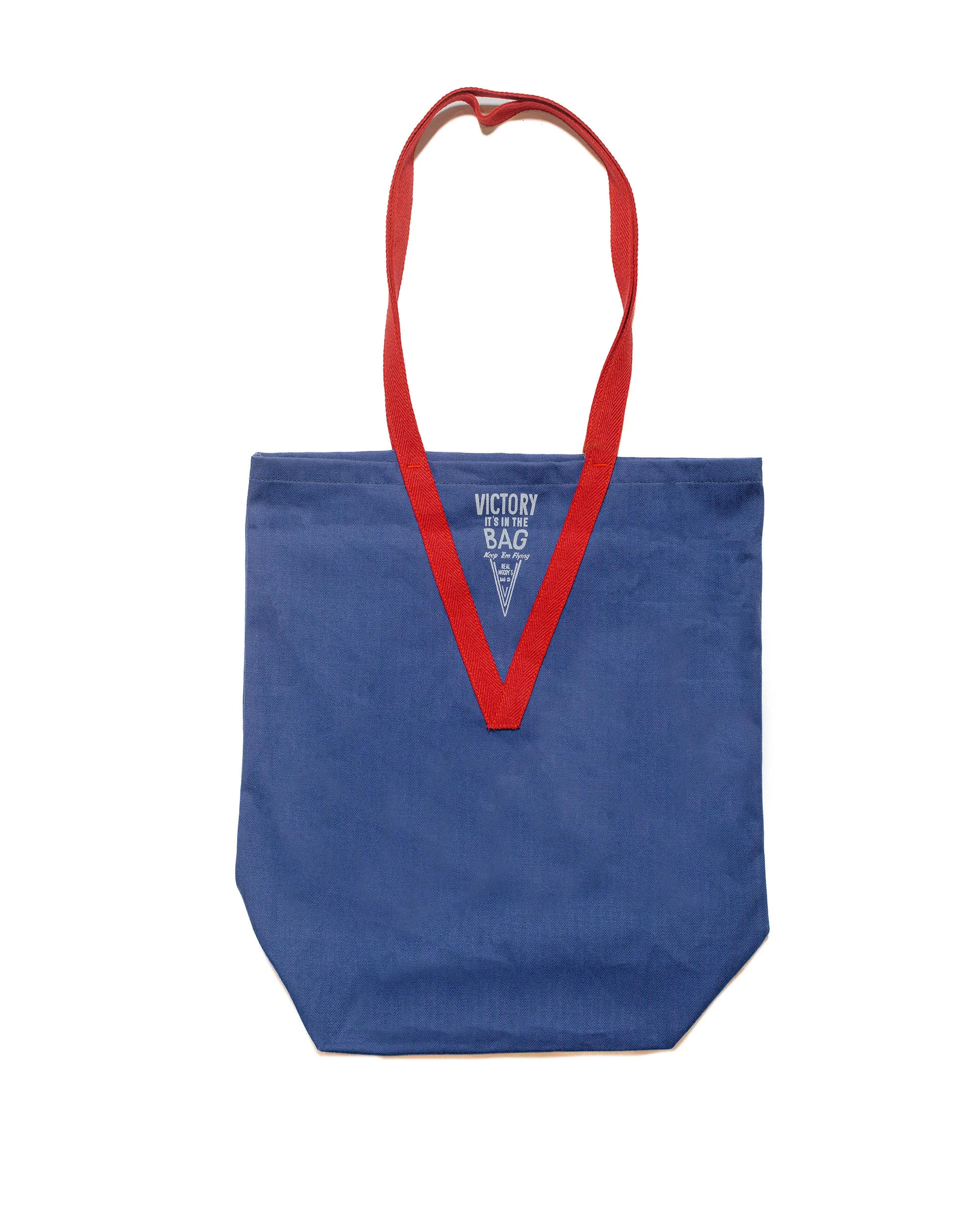 The Real McCoy's MA24007 Victory Shoulder Tote Bag Ink Blue sold by Lost & Found
