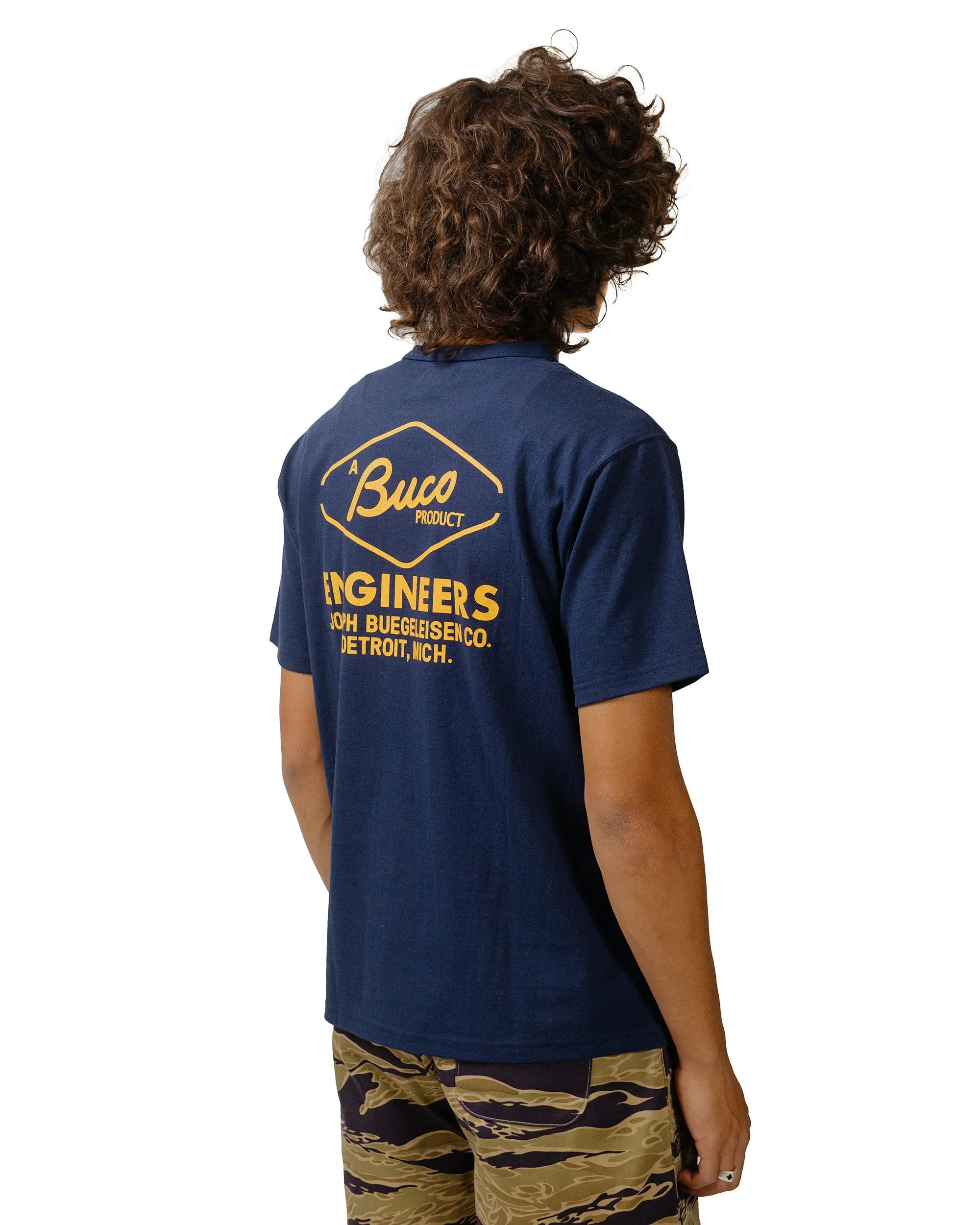 The Real McCoy's BC24003 Buco Tee / Engineers Navy sold by Lost & Found product image thumbnail 3