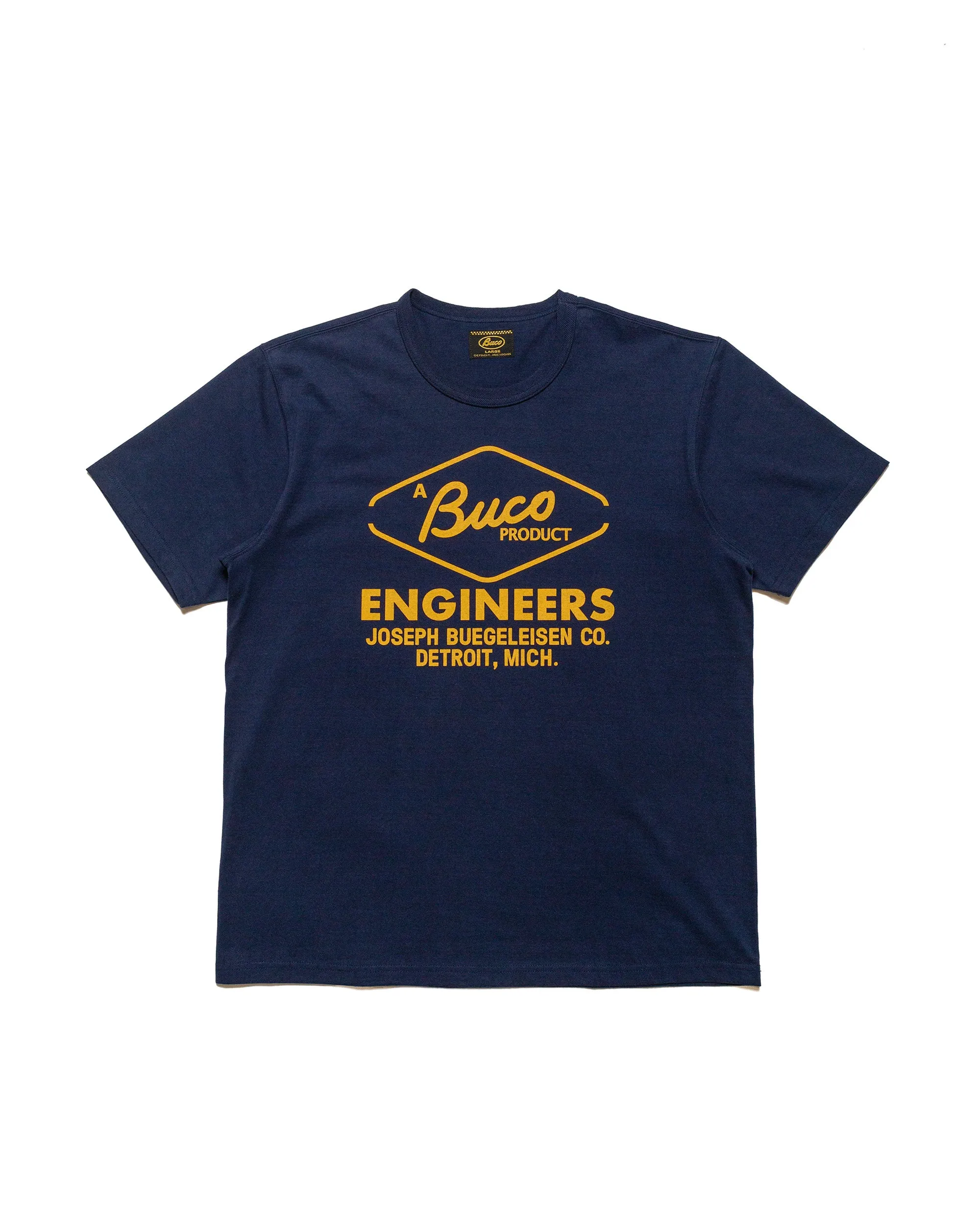The Real McCoy's BC24003 Buco Tee / Engineers Navy sold by Lost & Found