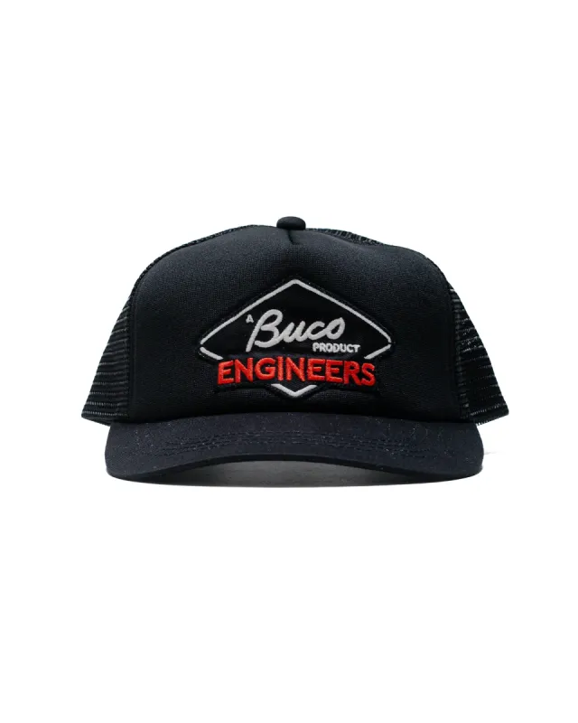 The Real McCoy's BA24003 Buco Mesh Cap / Engineers Black sold by Lost & Found