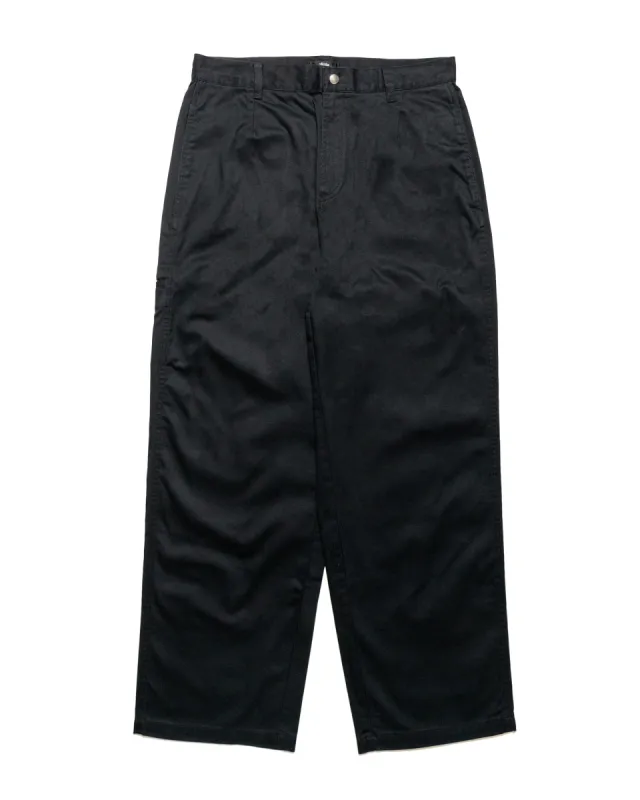 Stüssy Workgear Trouser Twill Black sold by Lost & Found