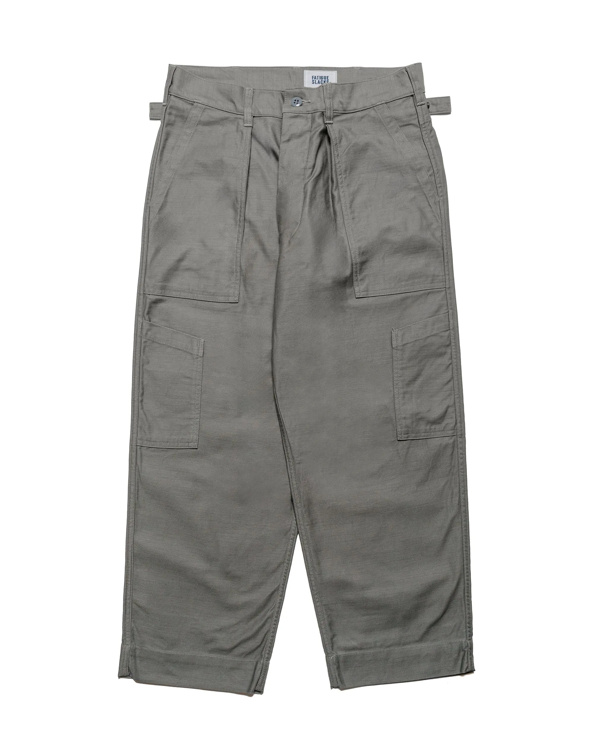 The Corona Utility FP025 Mechanic Slacks Military Back Satin Sage Green sold by Lost & Found