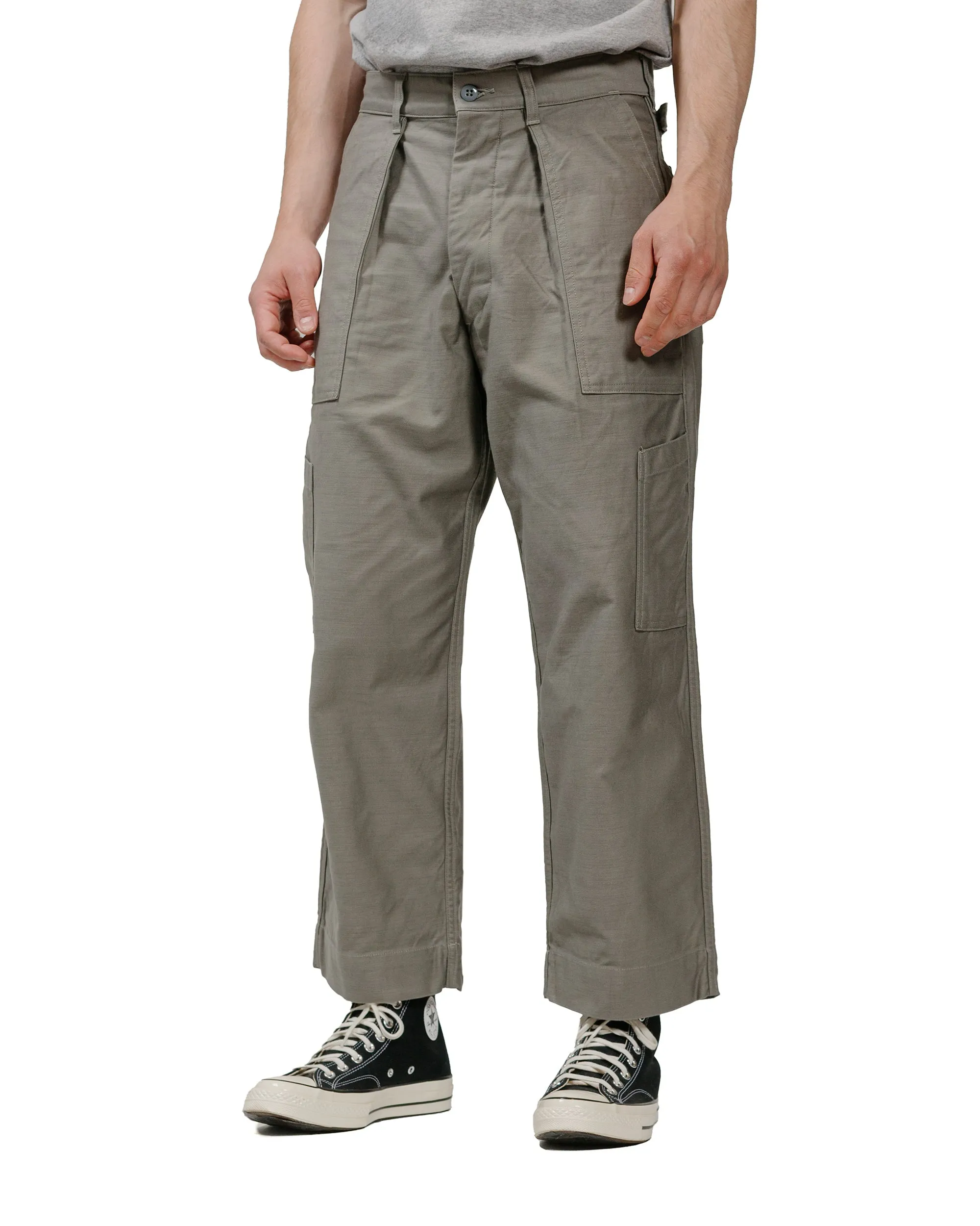 The Corona Utility FP025 Mechanic Slacks Military Back Satin Sage Green sold by Lost & Found product image thumbnail 2