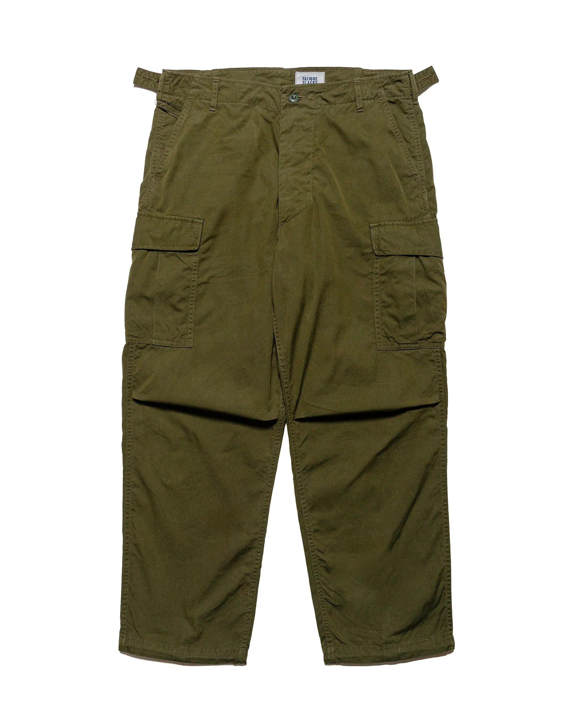 The Corona Utility FP006 Fatigue Slacks 'Jungle Slacks' Army Nylon/Cotton Blocks Olive Green sold by Lost & Found