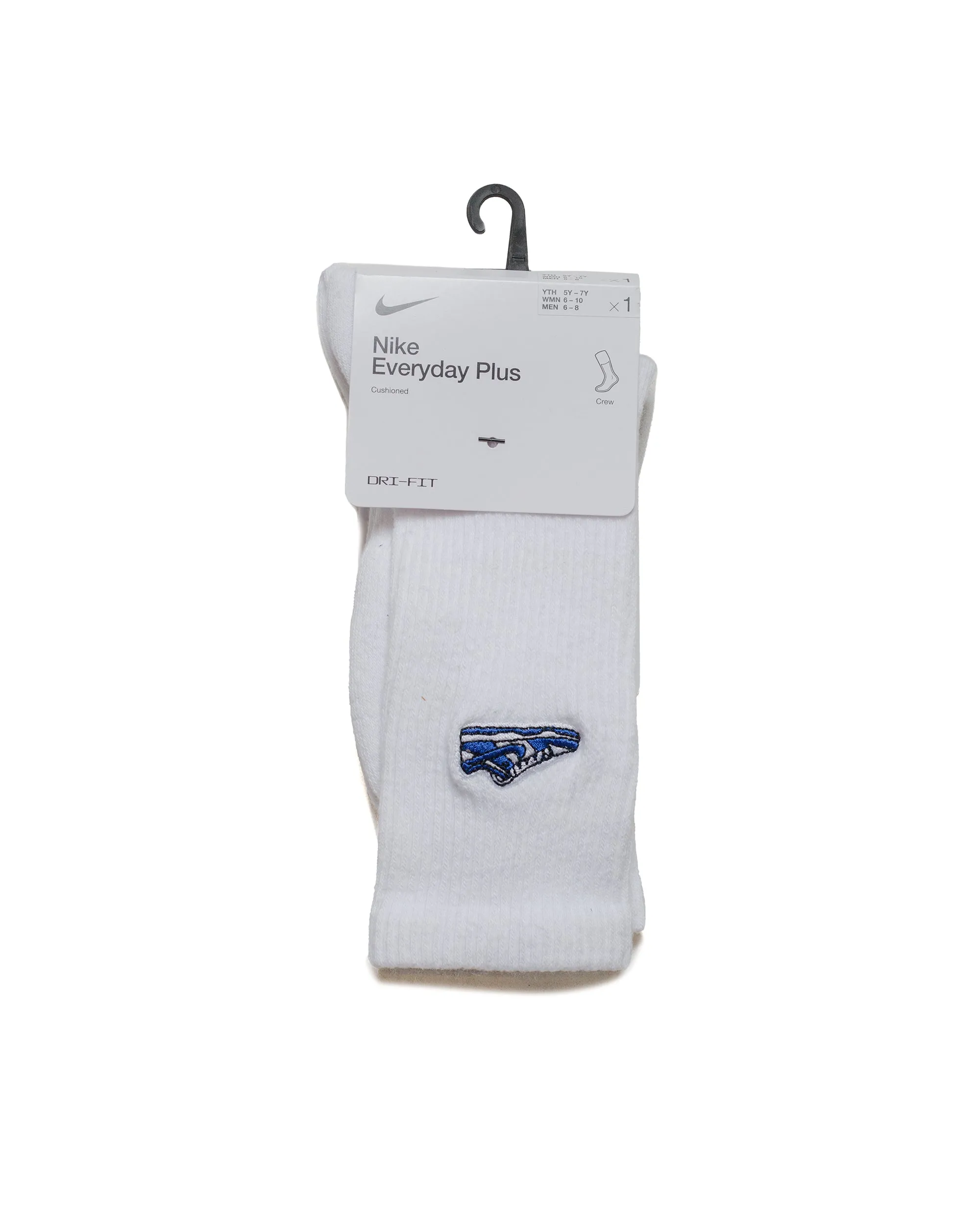 Nike Everyday Plus Cushioned Crew Socks White/Varsity Royal sold by Lost & Found