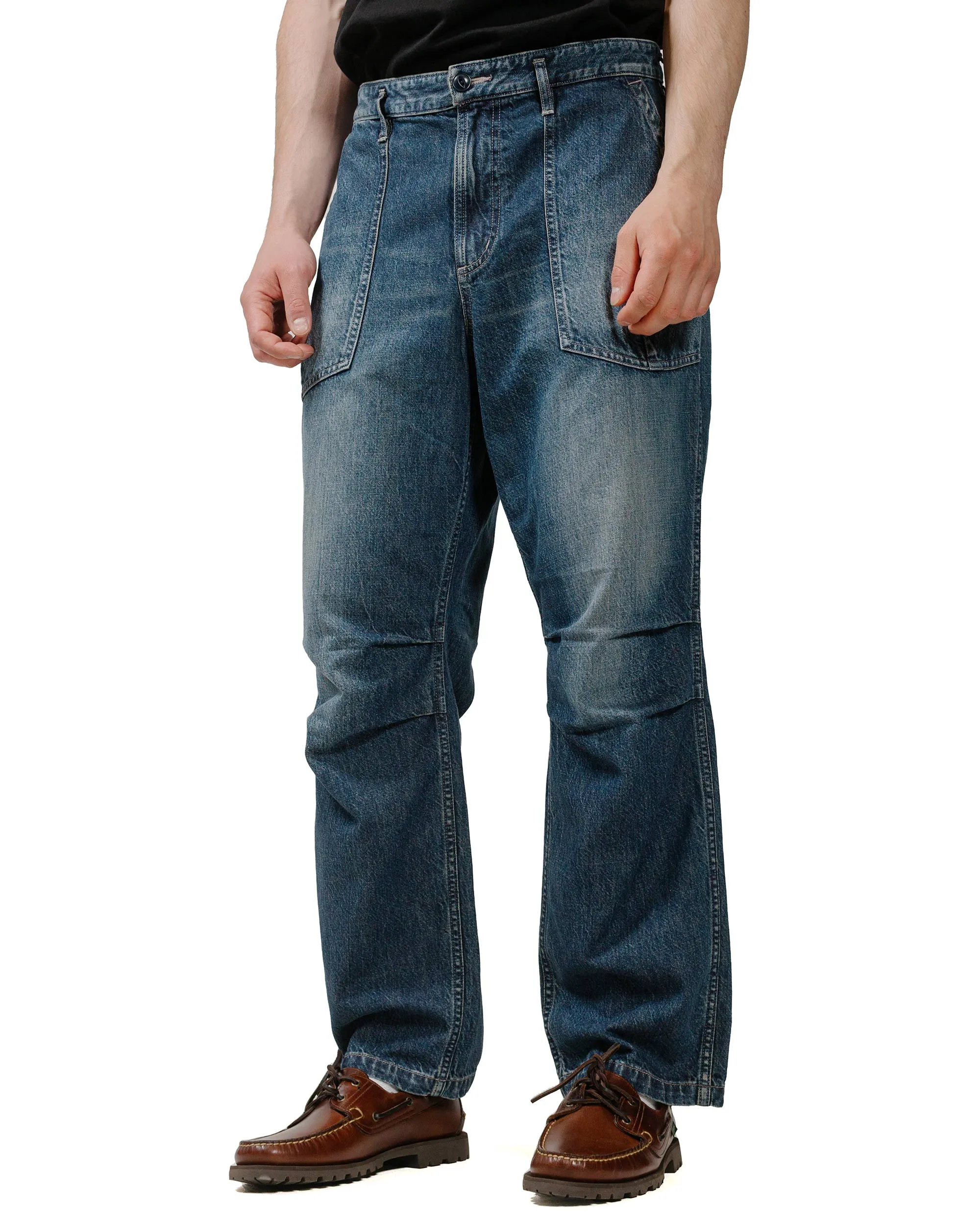 nonnative Rancher Trousers Cotton 10oz Denim Vintage Wash Indigo sold by Lost & Found product image thumbnail 2