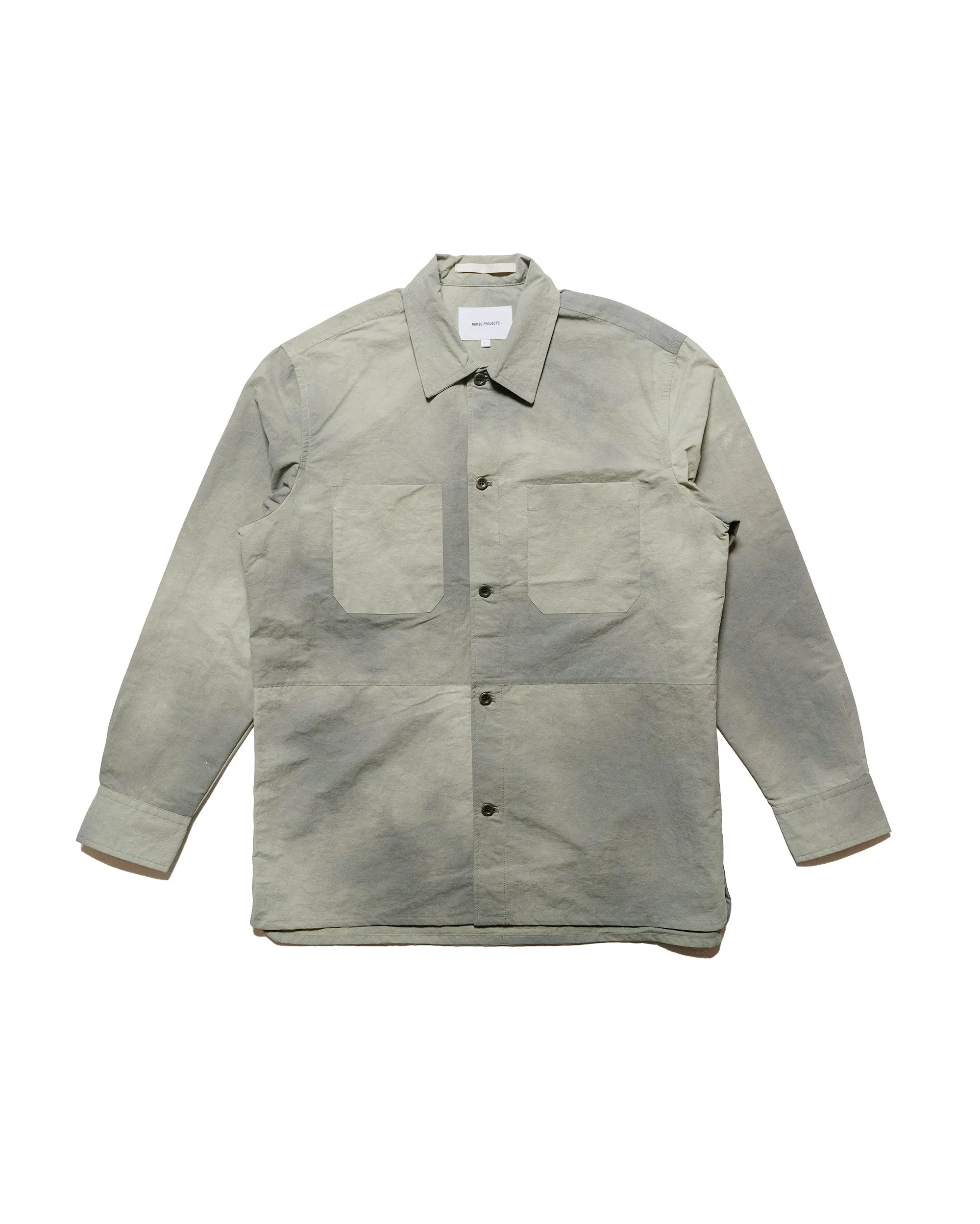 Norse Projects Ulrik Wave Dye Overshirt Clay sold by Lost & Found