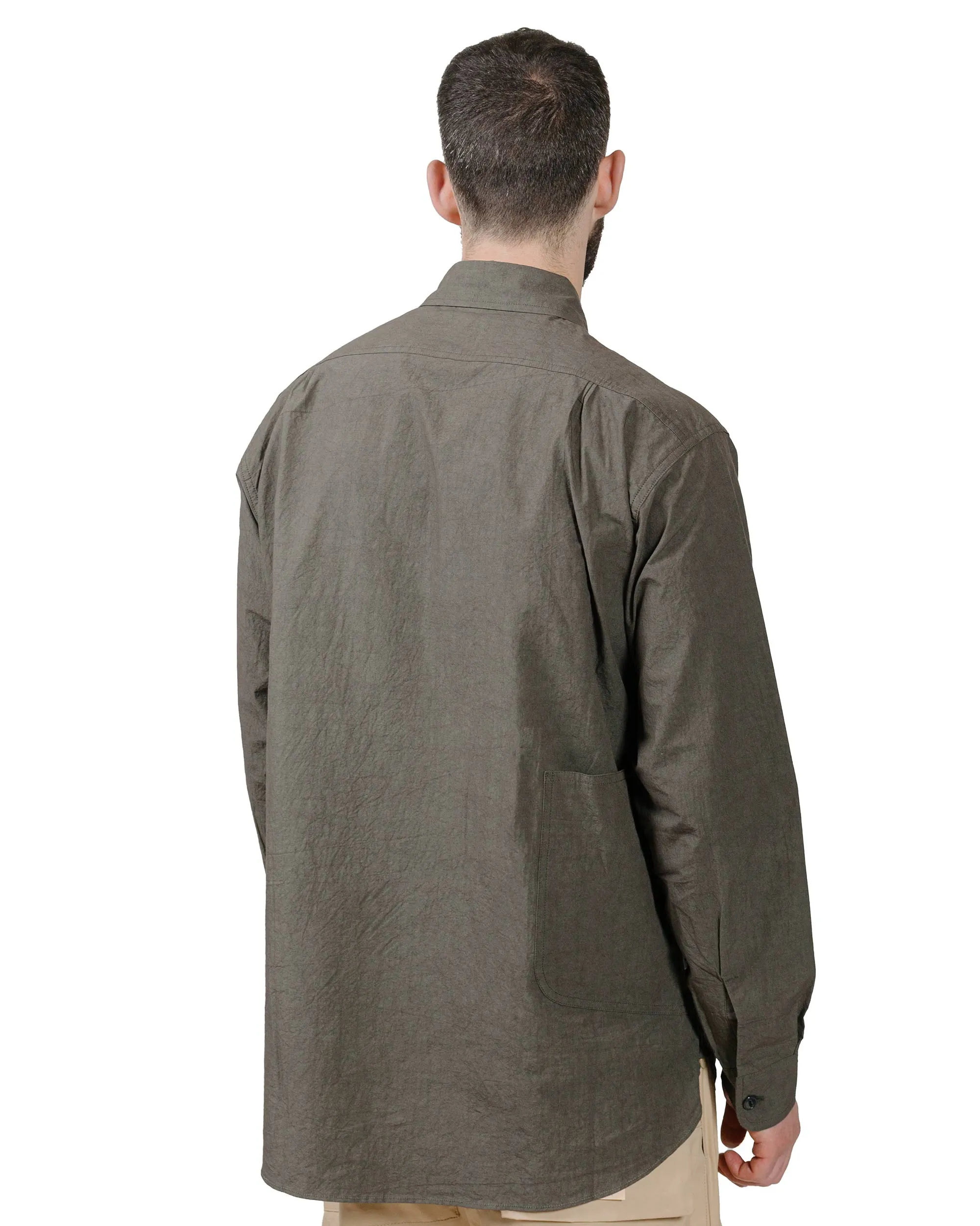 Sassafras Diggin Shirt Cotton/Linen Typewriter Charcoal sold by Lost & Found product image thumbnail 3